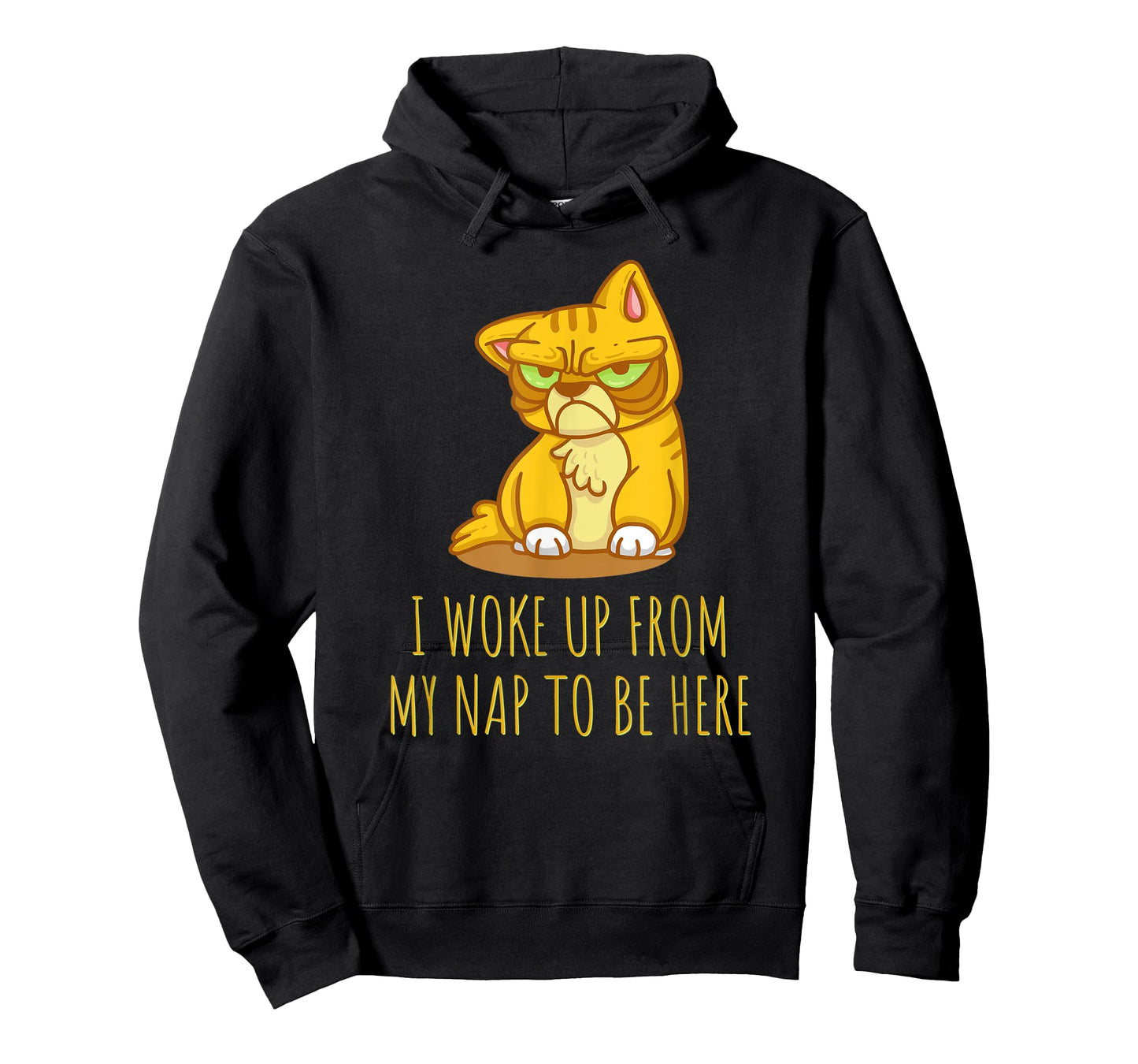 Funny cat shirt. I WOKE UP FROM MY NAP TO BE HERE T-Shirt for Men Women Kids