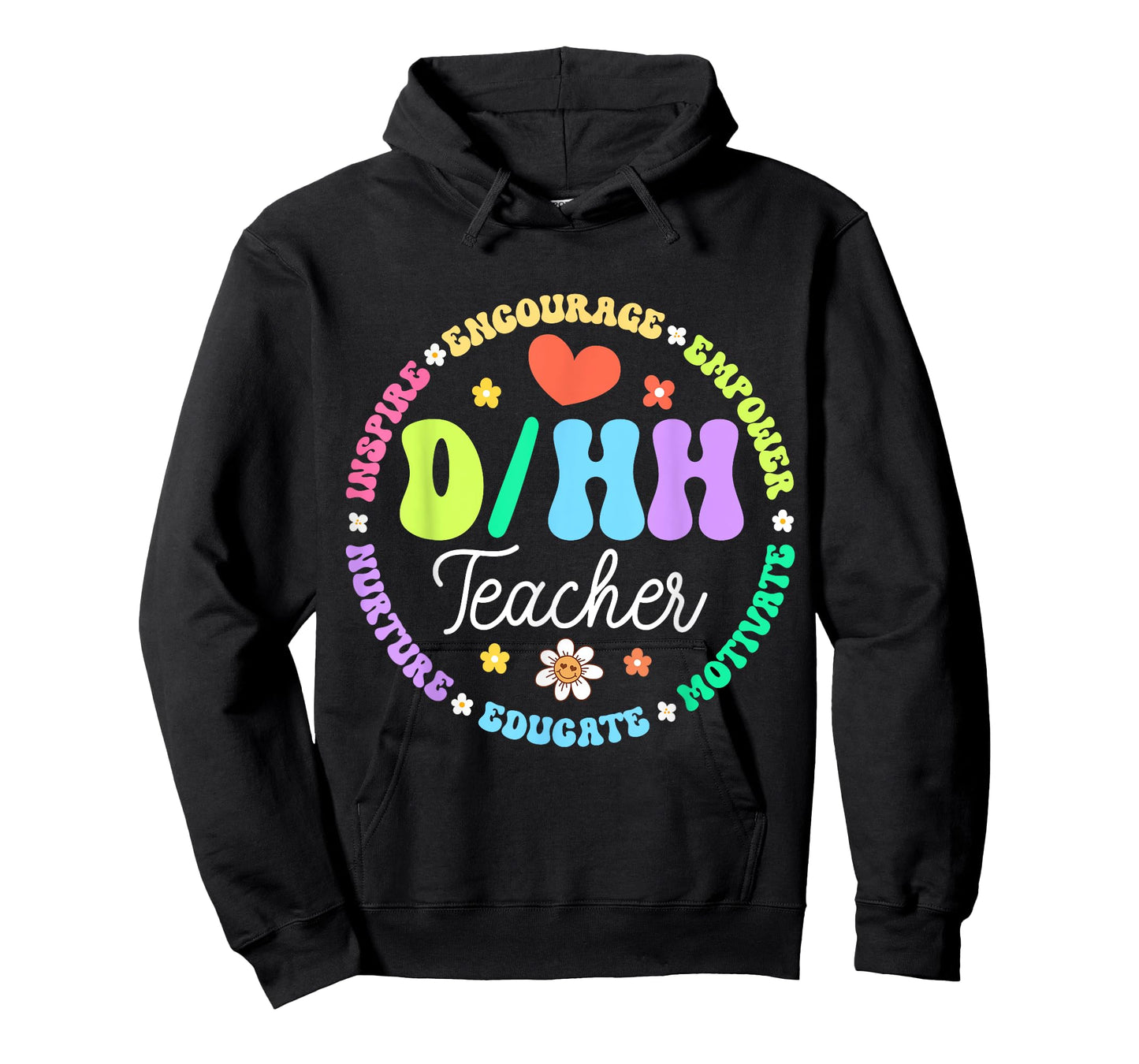 D/HH Teacher Deaf and Hard of Hearing ASL Teachers Groovy T-Shirt