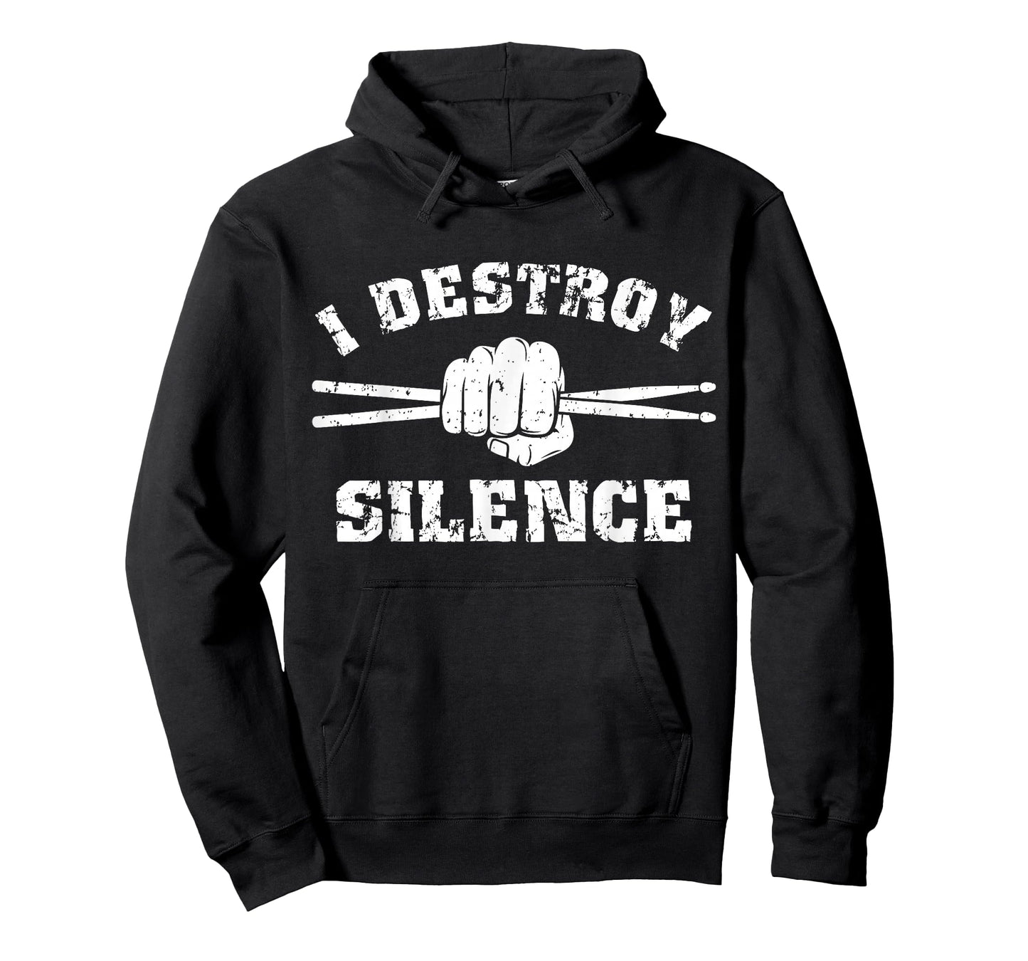 I Destroy Silence Awesome Drummer Drums Accessories T-Shirt