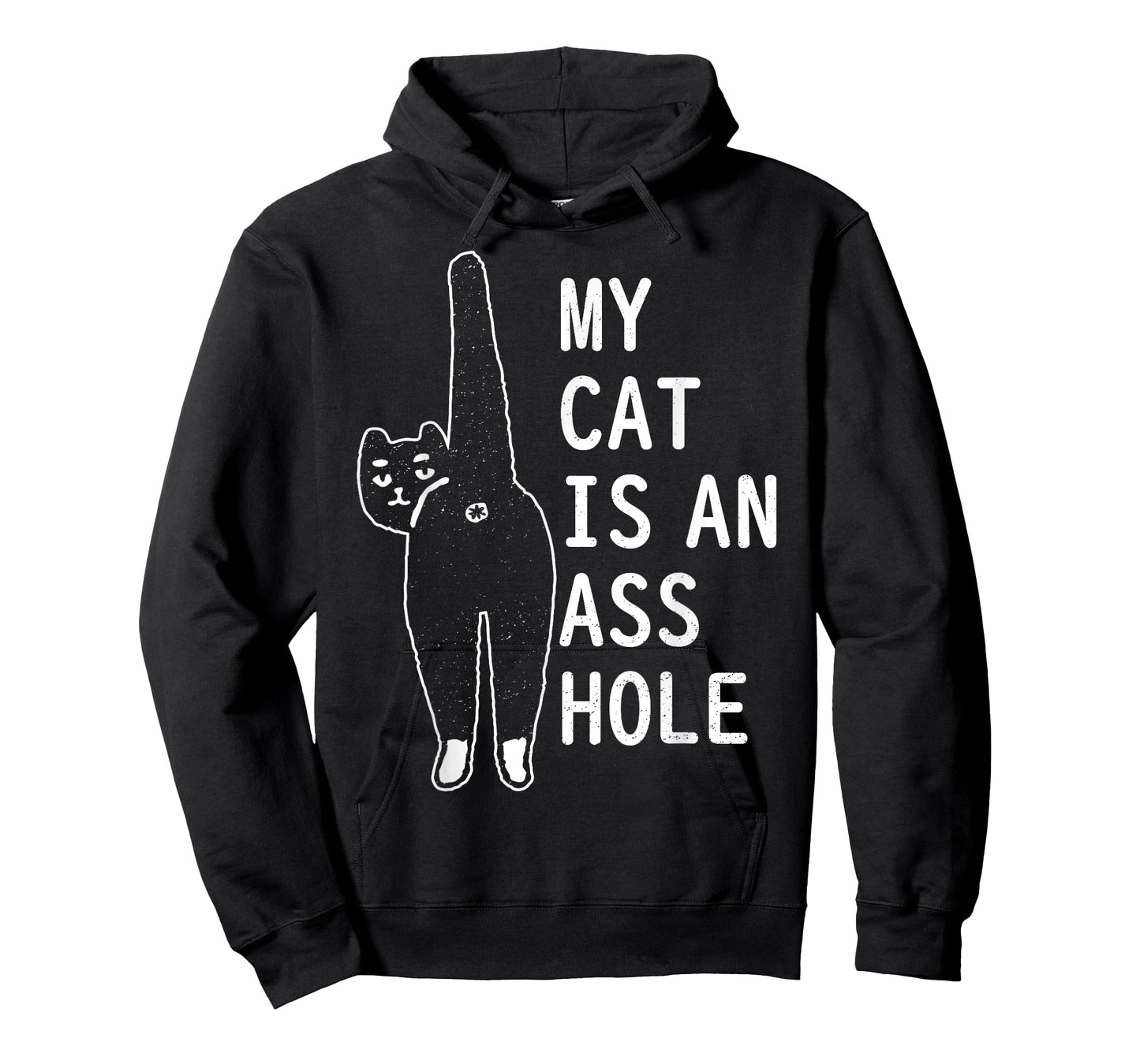 My Cat Is An Asshole Funny Feline Pet Halloween Vintage Men Women T-Shirt