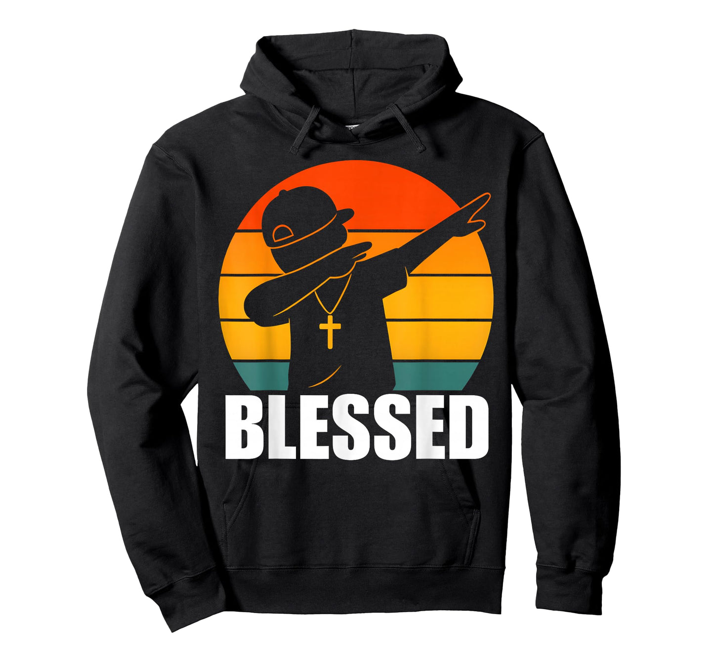 Blessed Dabbing Boy Modern Hip Hop Christian Kids Boys Tween T-Shirt