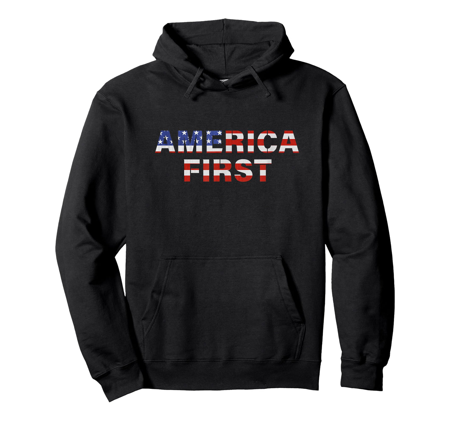 America First USA US Flag Patriotic 4th July Men Women Kids T-Shirt