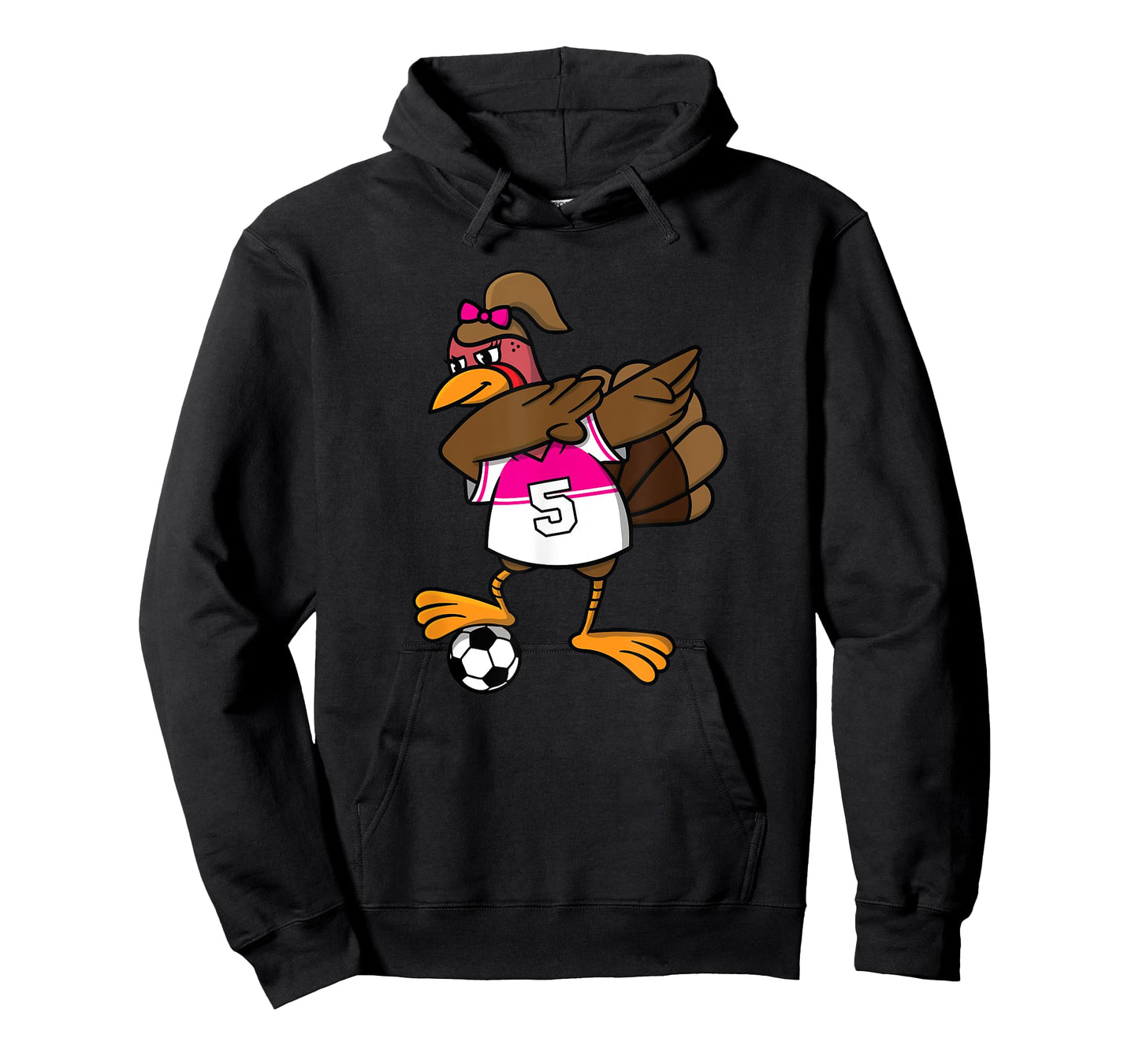Thanksgiving Turkey Shirt for Girls Soccer Dab Dabbing Funny T-Shirt