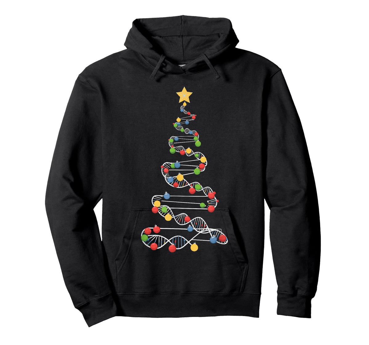 DNA Helix Christmas Tree Scientist Biology Science Teacher T-Shirt