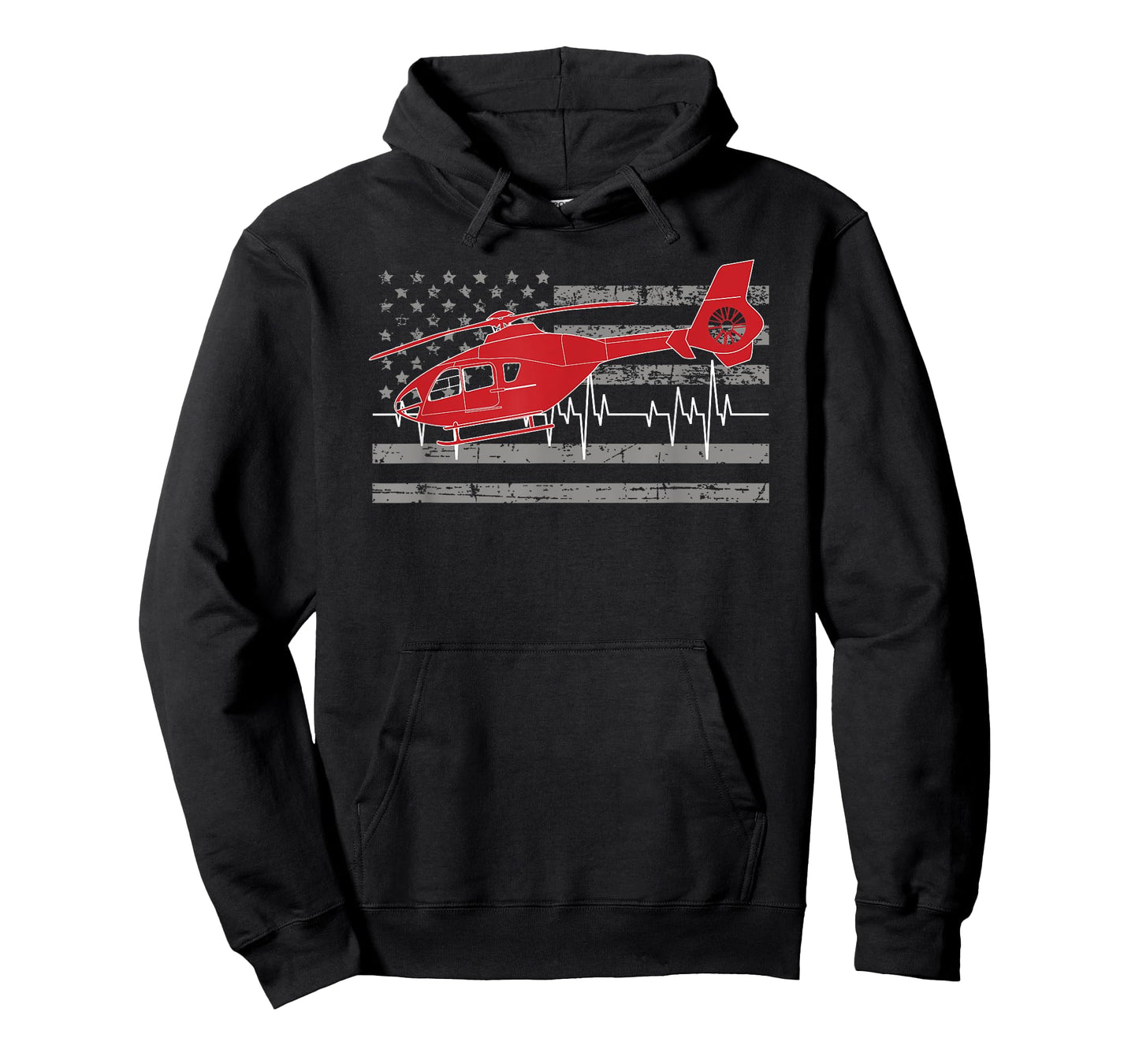 American Flag Flight Medic Heartbeat T-Shirt T-Shirt