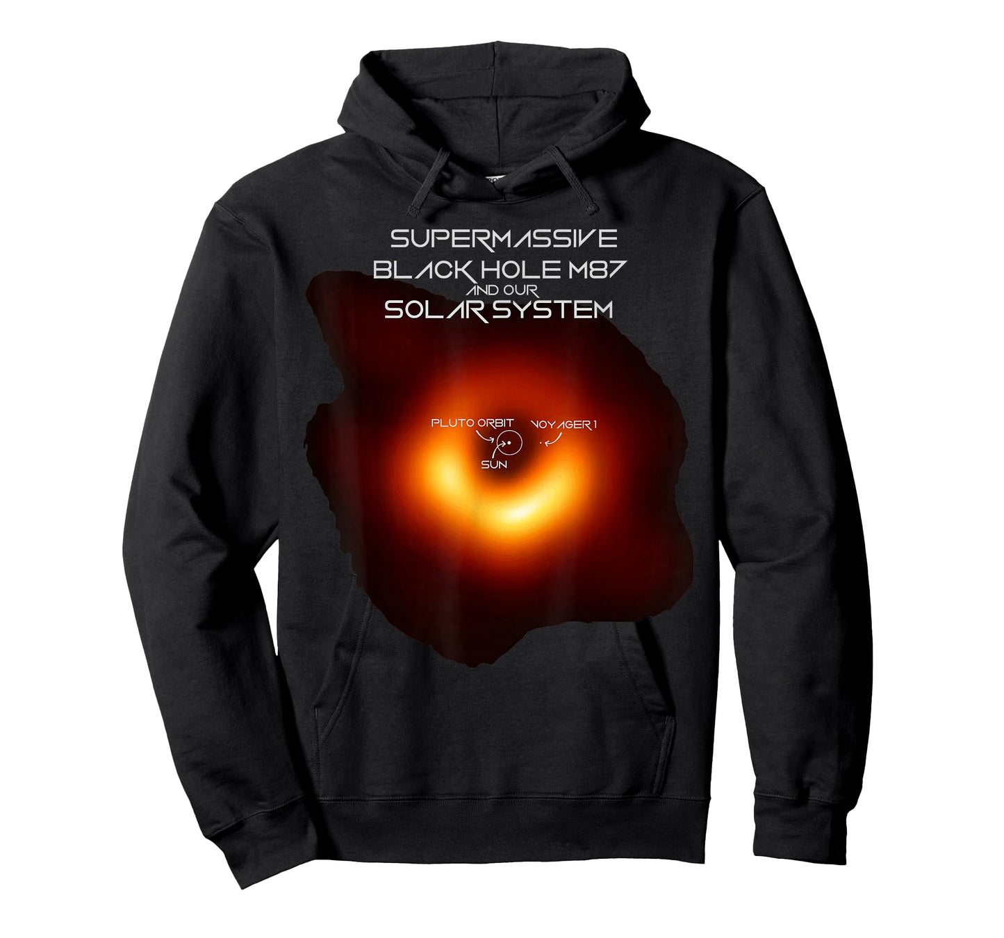 Black Hole M87 Comparison With our Solar System T-Shirt