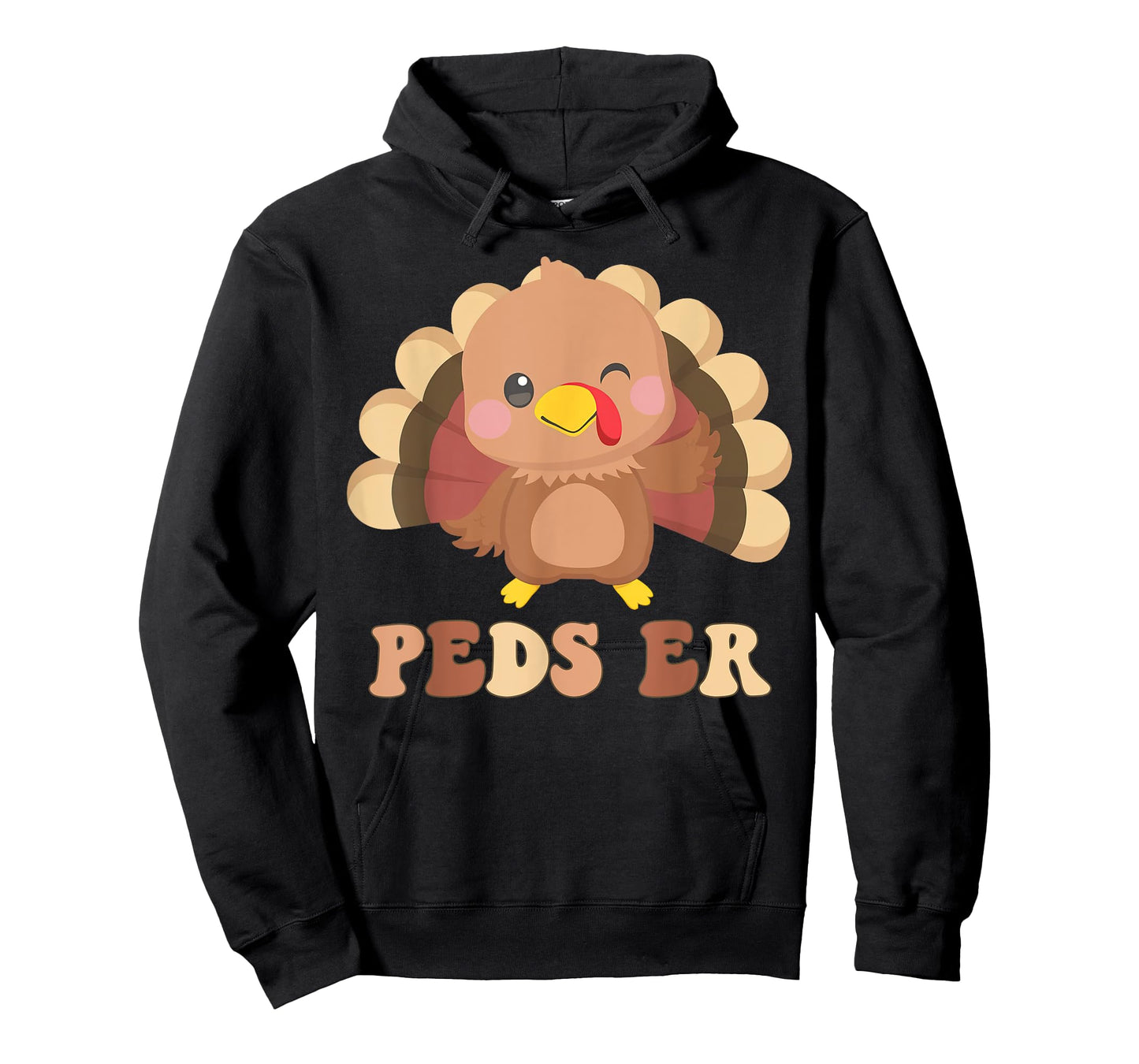 Cute Turkey PEDS ER Nurse Pediatric Thanksgiving Fall T-Shirt