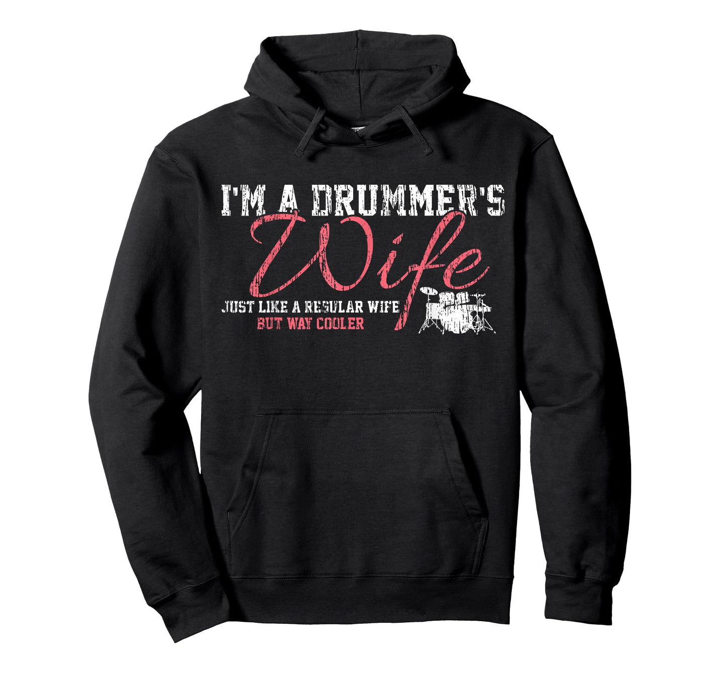 Drums Drummers Wife Vintage Gift Drum Lover T-Shirt