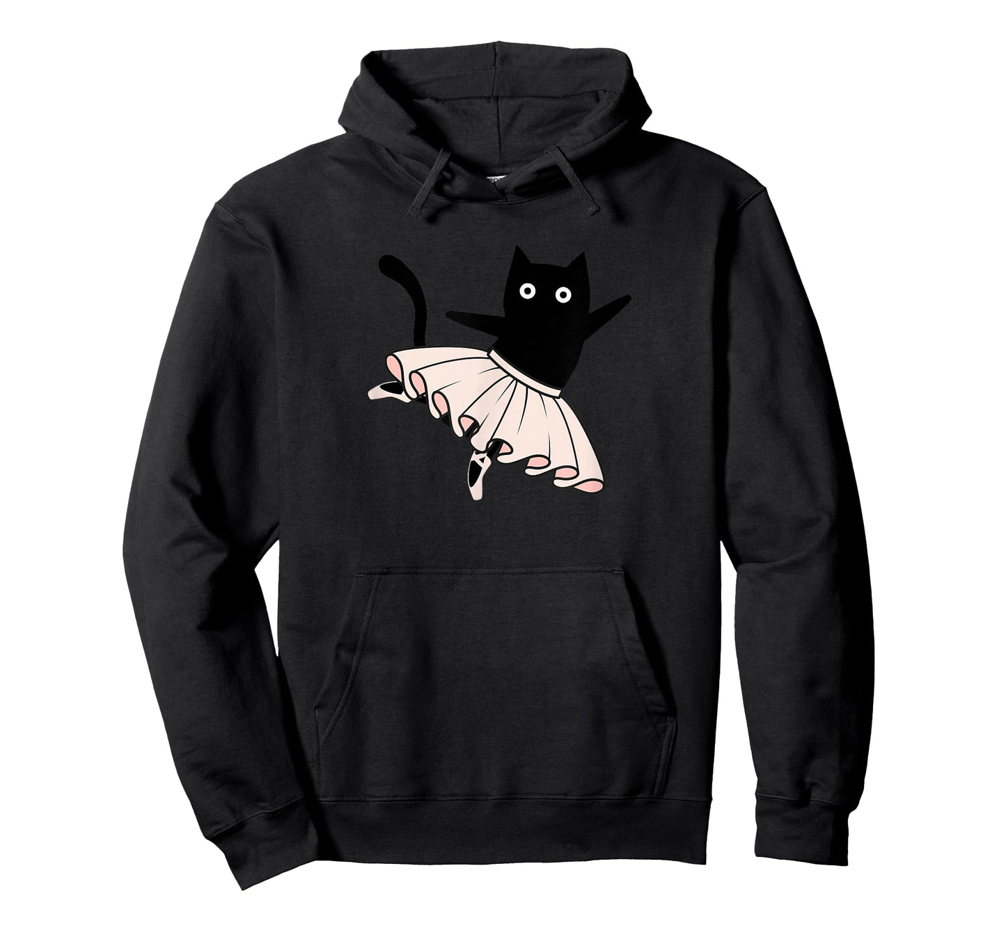 Rahmonty Designs Ballet Cat Lover Dance Recital Funny Black Cat Ballet T-Shirt