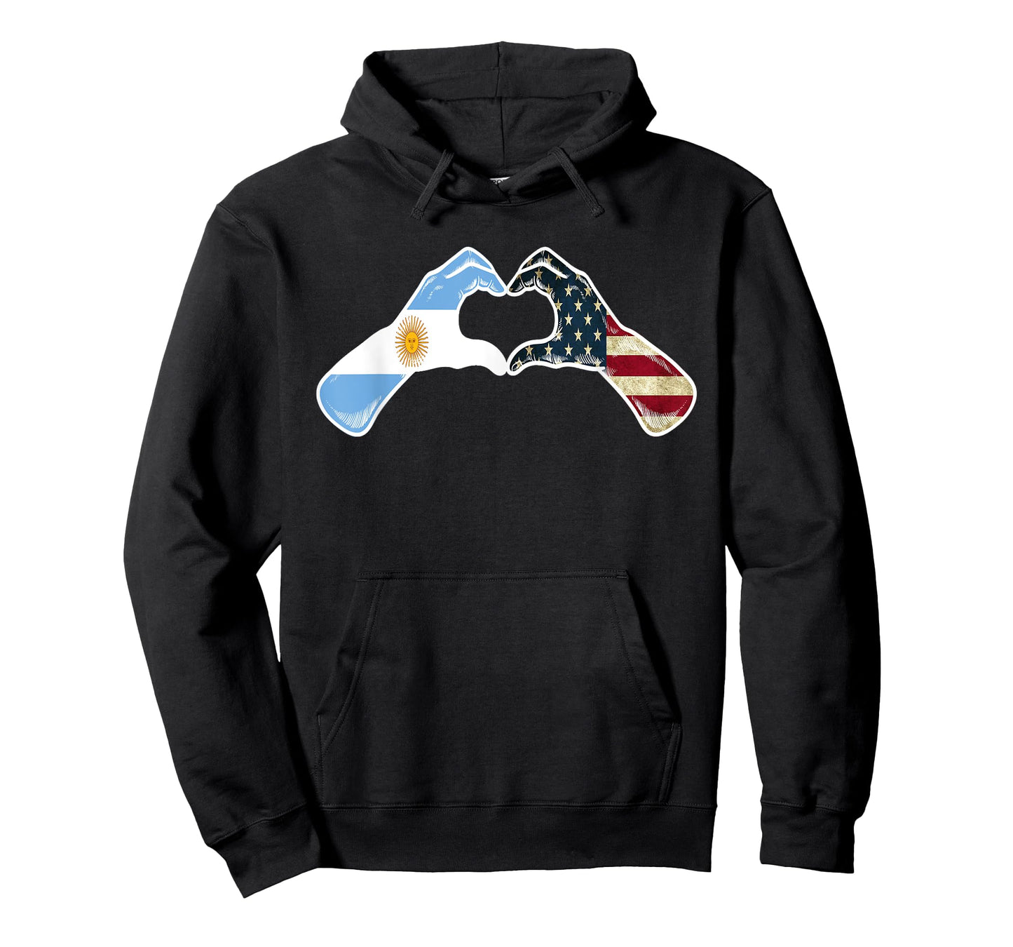Argentine American USA Flag - USA Argentinian Heart T-Shirt