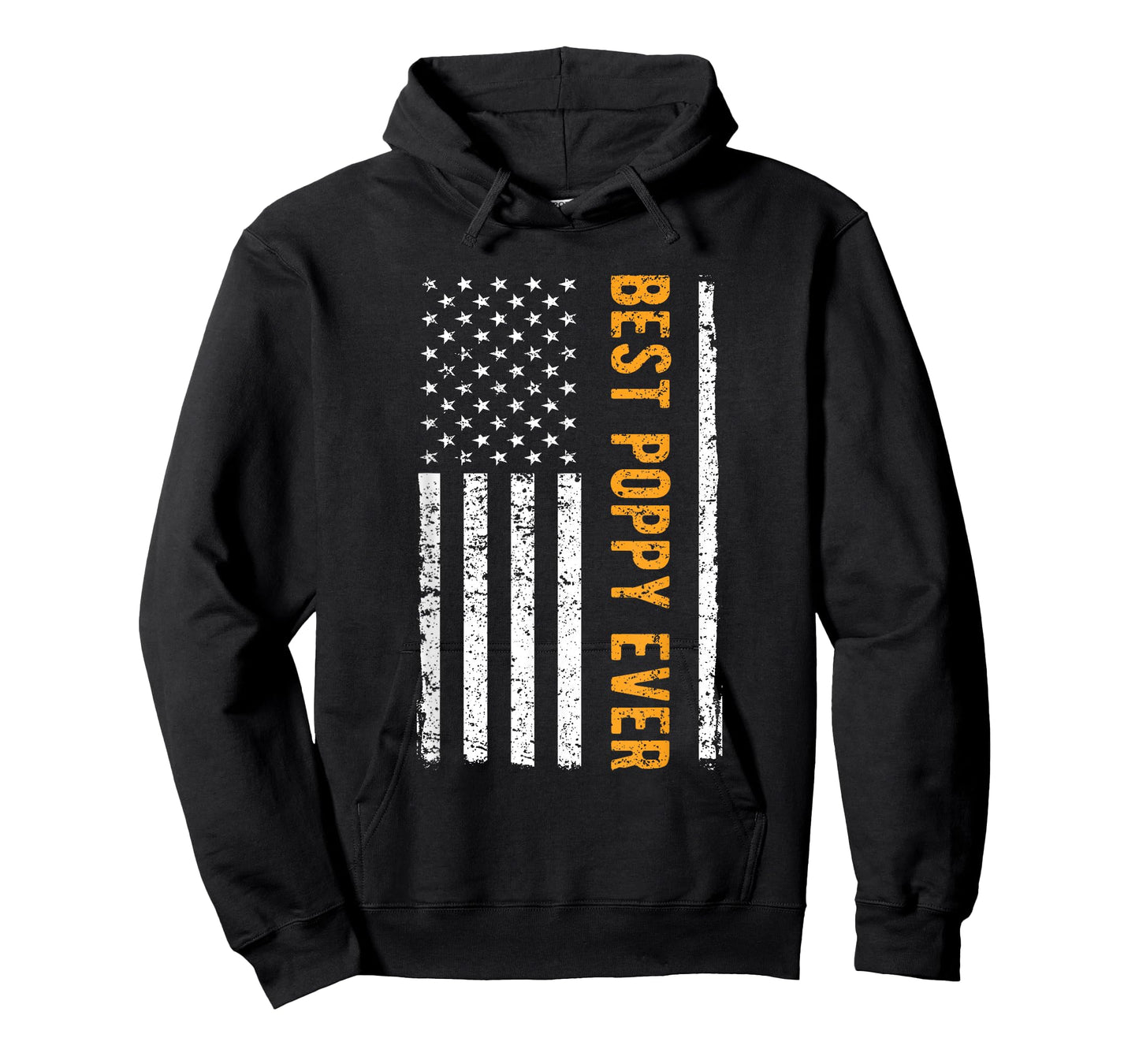 Father's day Best Poppy Ever US American Flag Gift Grandpa T-Shirt