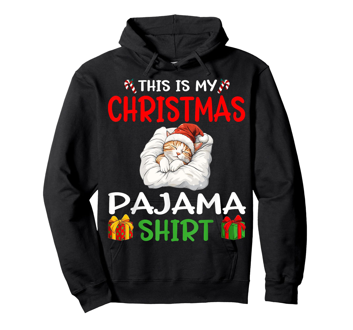 Cute Cat Kitten Animal This is my Christmas Pajama T-Shirt