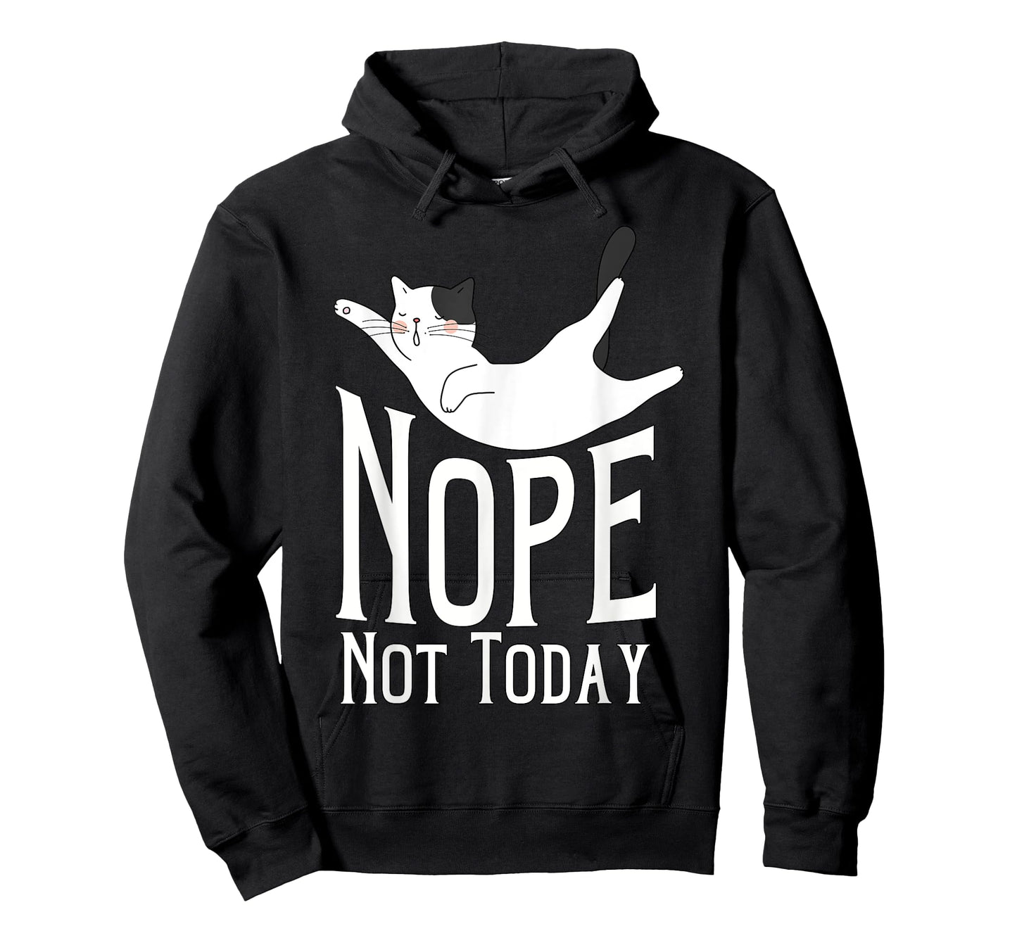 Nope Not Today Sleepy Cat Lazy Cat Lovers Men Women Girls T-Shirt