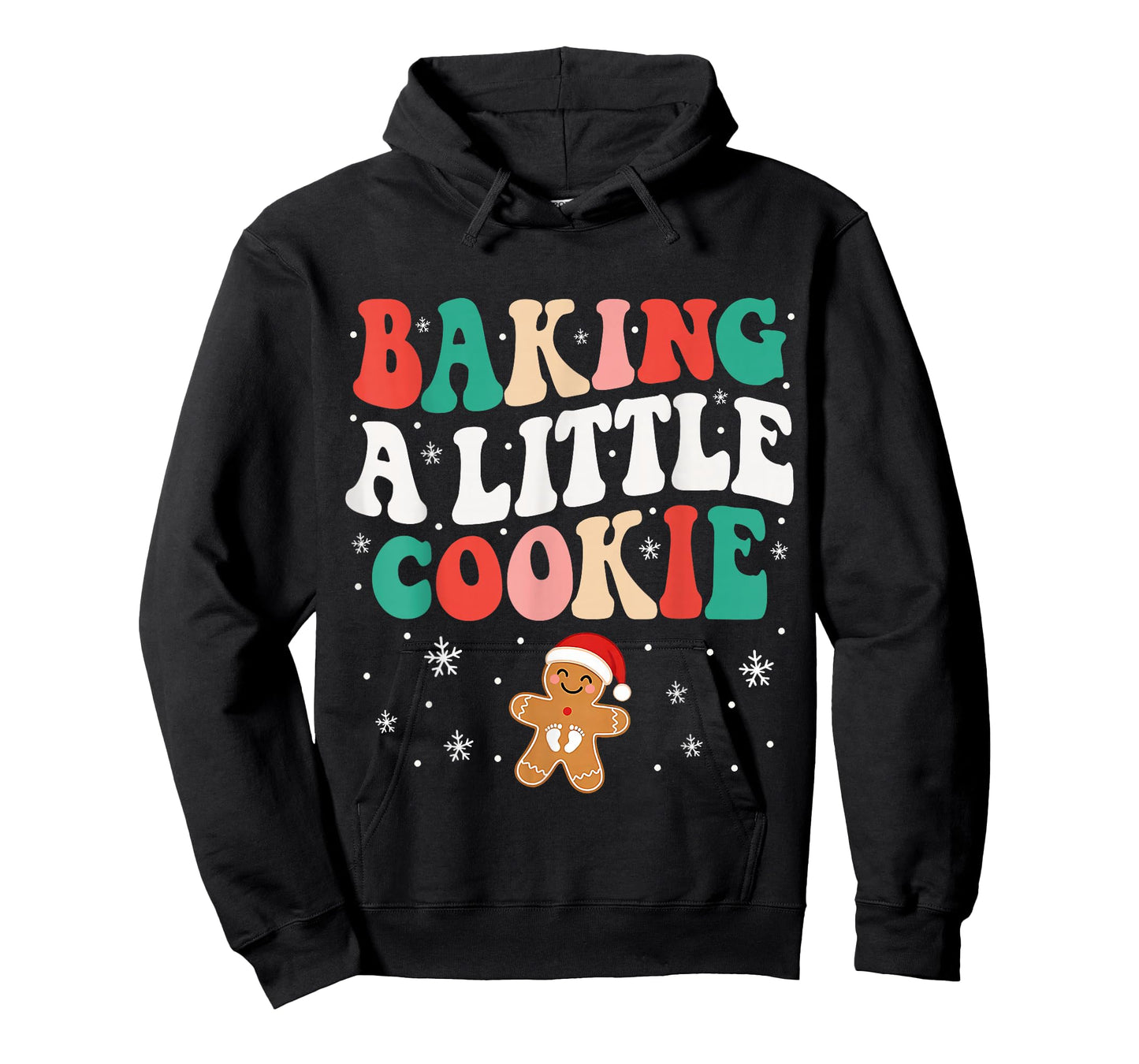 Baking A Little Cookie Christmas Pregnancy Announcement T-Shirt