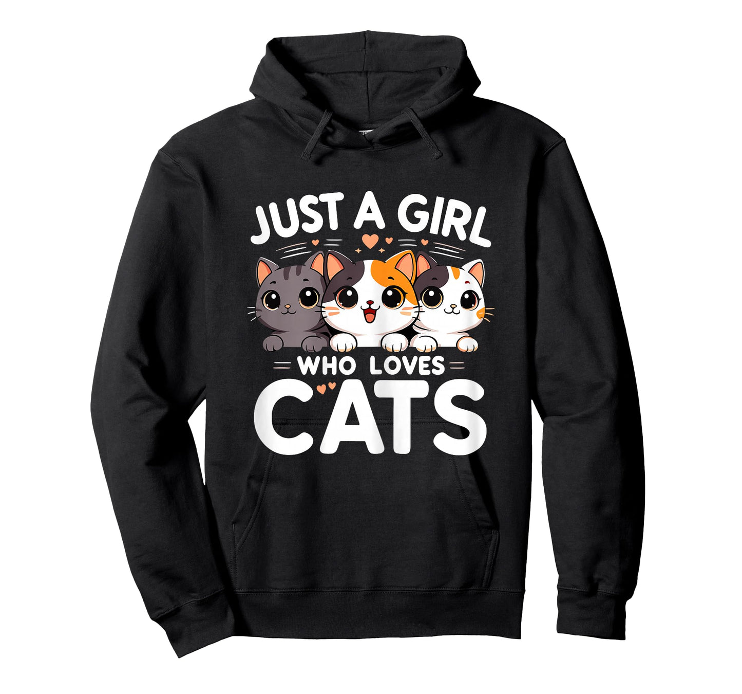 Just a Girl Who Loves Cats Cute Kawaii Kitten T-Shirt