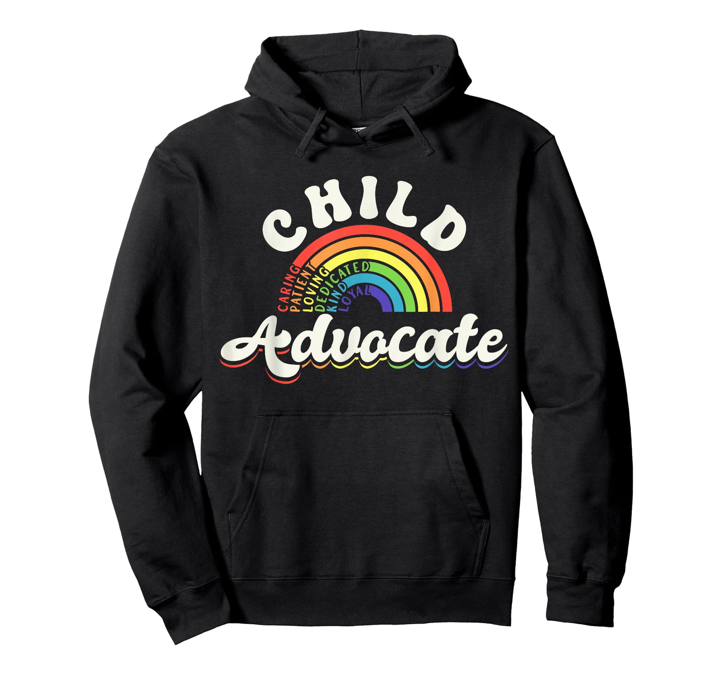 Child Advocate Appreciation Rainbow Help Inspire Care T-Shirt
