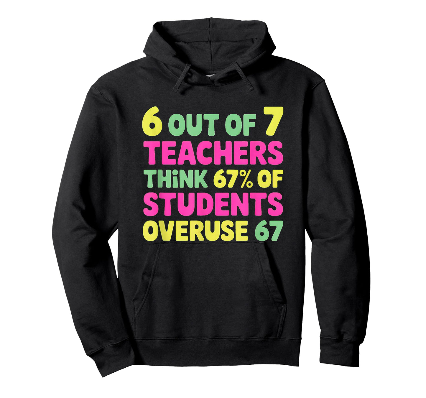 Funny 67 Teacher Shirt - Teacher 6 7 Funny Overuse 67 T-Shirt