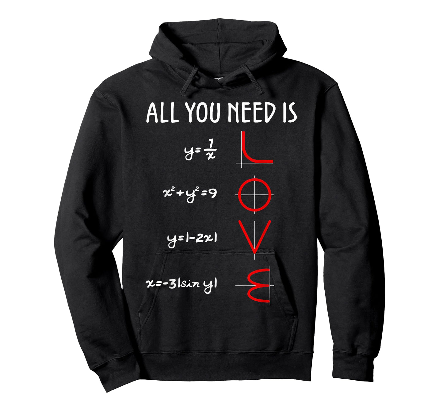 All You Need is Love Math Vertical T-Shirt