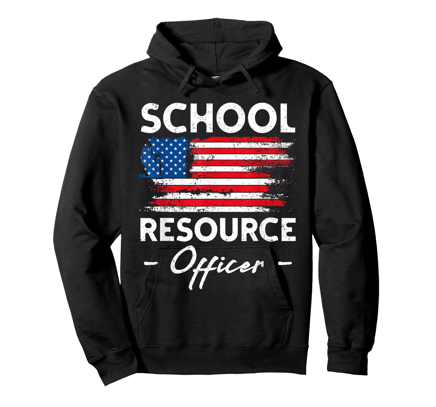 School Resource Officer SRO Appreciation Men Women USA Flag T-Shirt