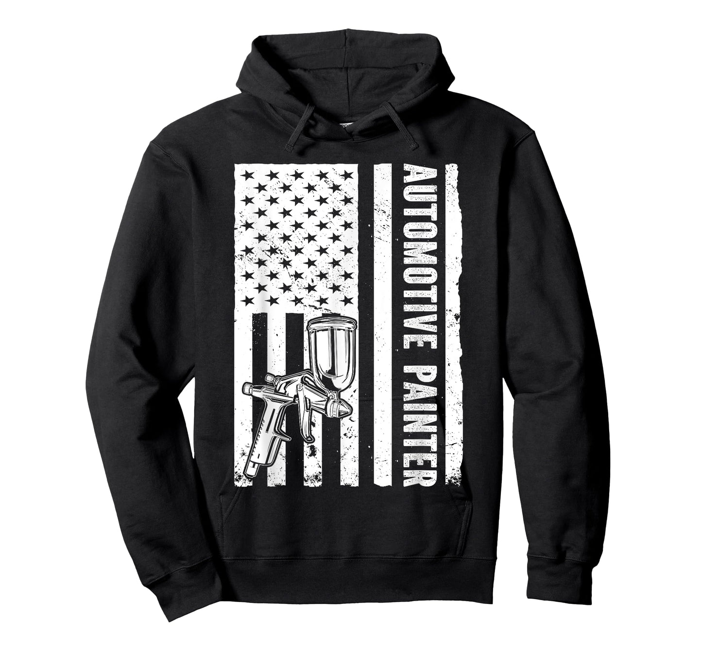 Auto Body Painter USA Flag Automotive Painter T-Shirt