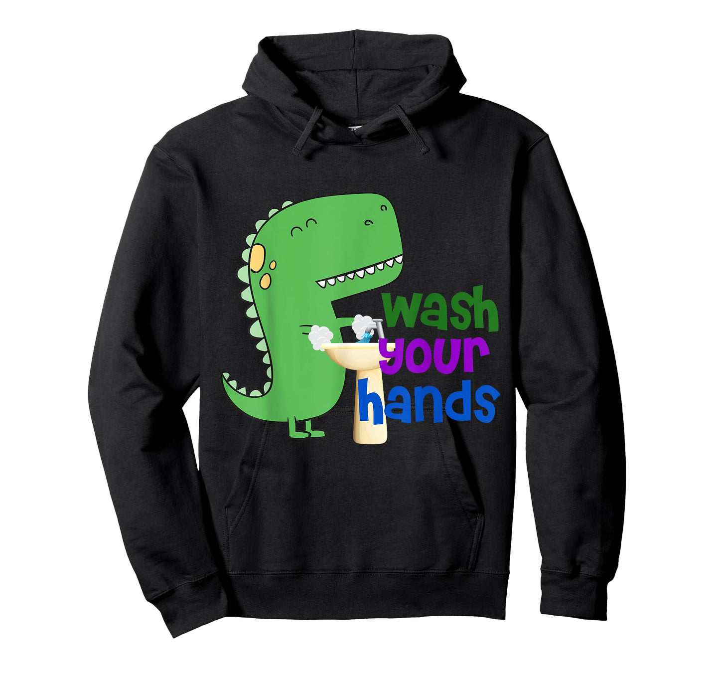 Cute Dino T-Rex Wash Your Hands T-Shirt