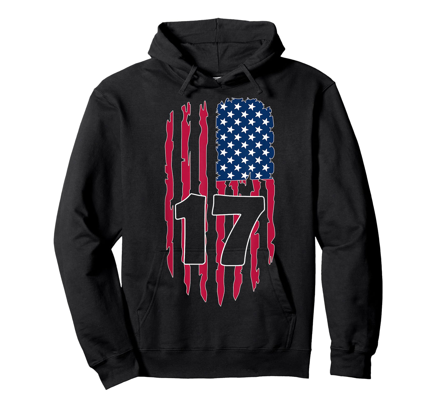 USA NUMBER 17 YEARS OLD BOY 17TH BIRTHDAY T-Shirt
