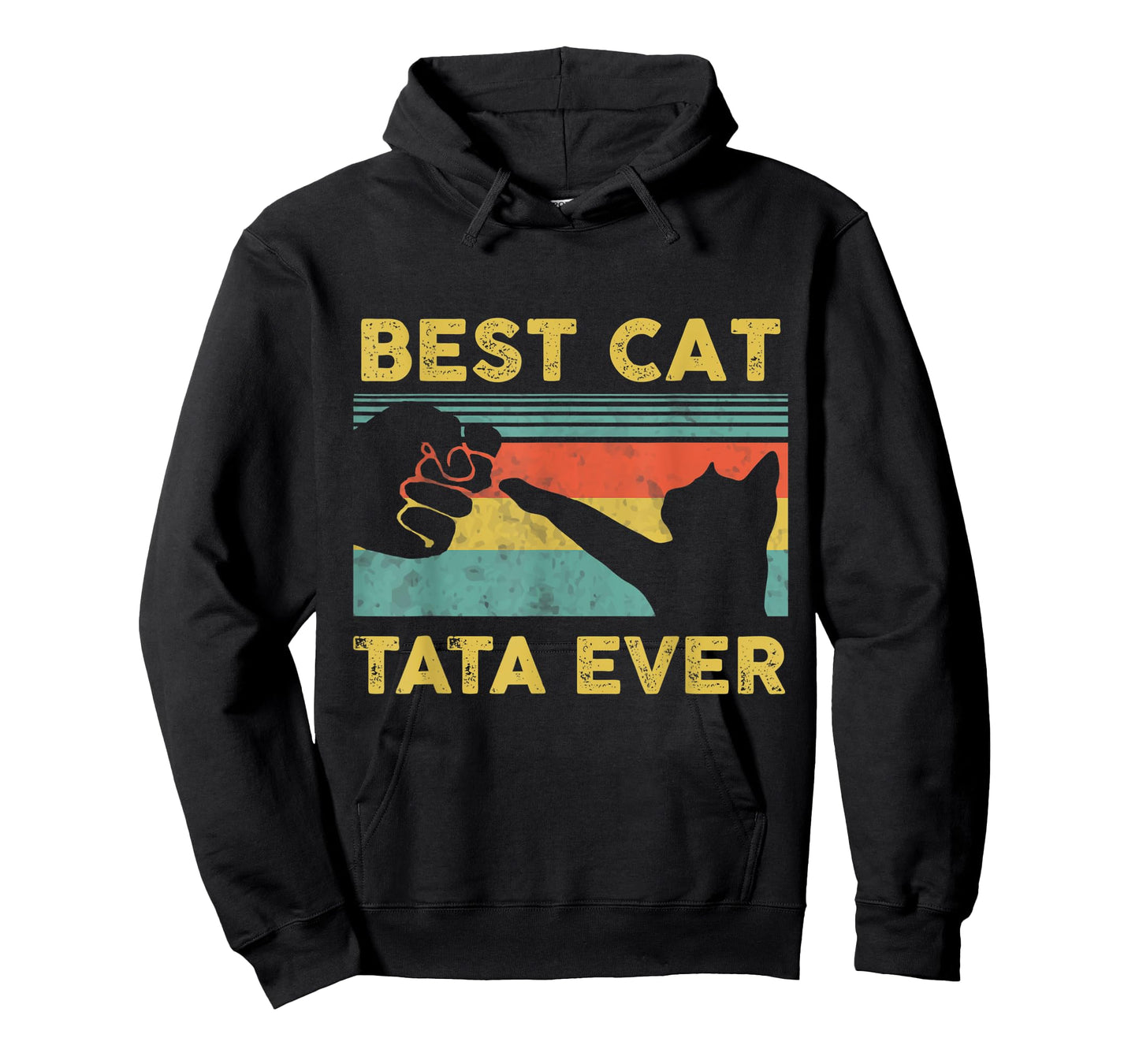 Best Cat Tata Ever Vintage Cats Happy Father's Day T-Shirt