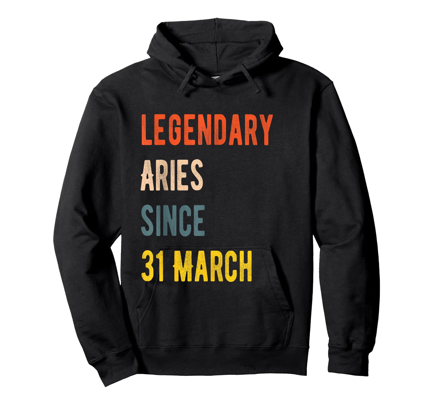 Aries Legend Since 31 March Birthday Gift Vintage 80s T-Shirt