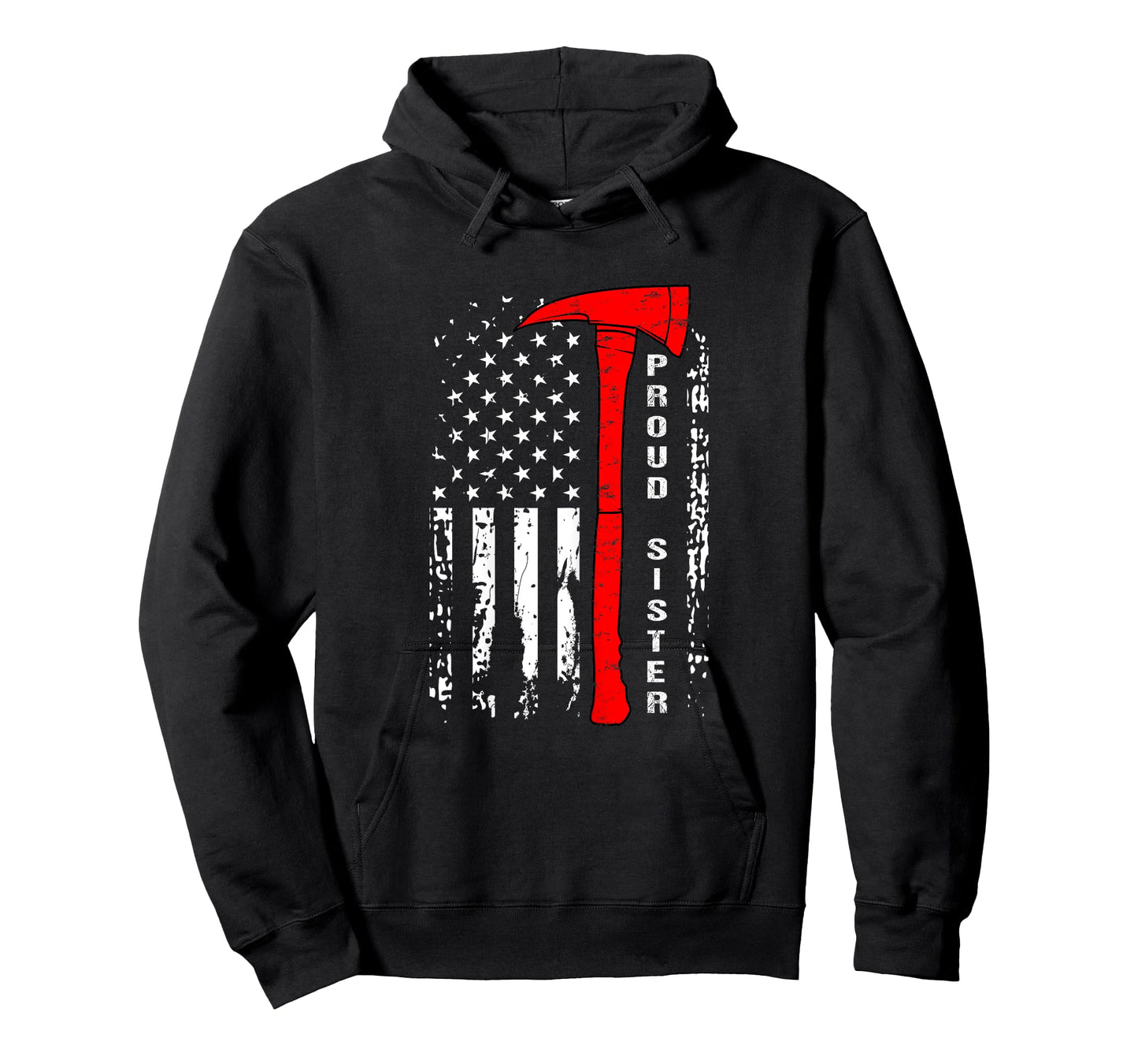 Firefighter Sister Shirt Proud Sister of Firefighter Gift T-Shirt