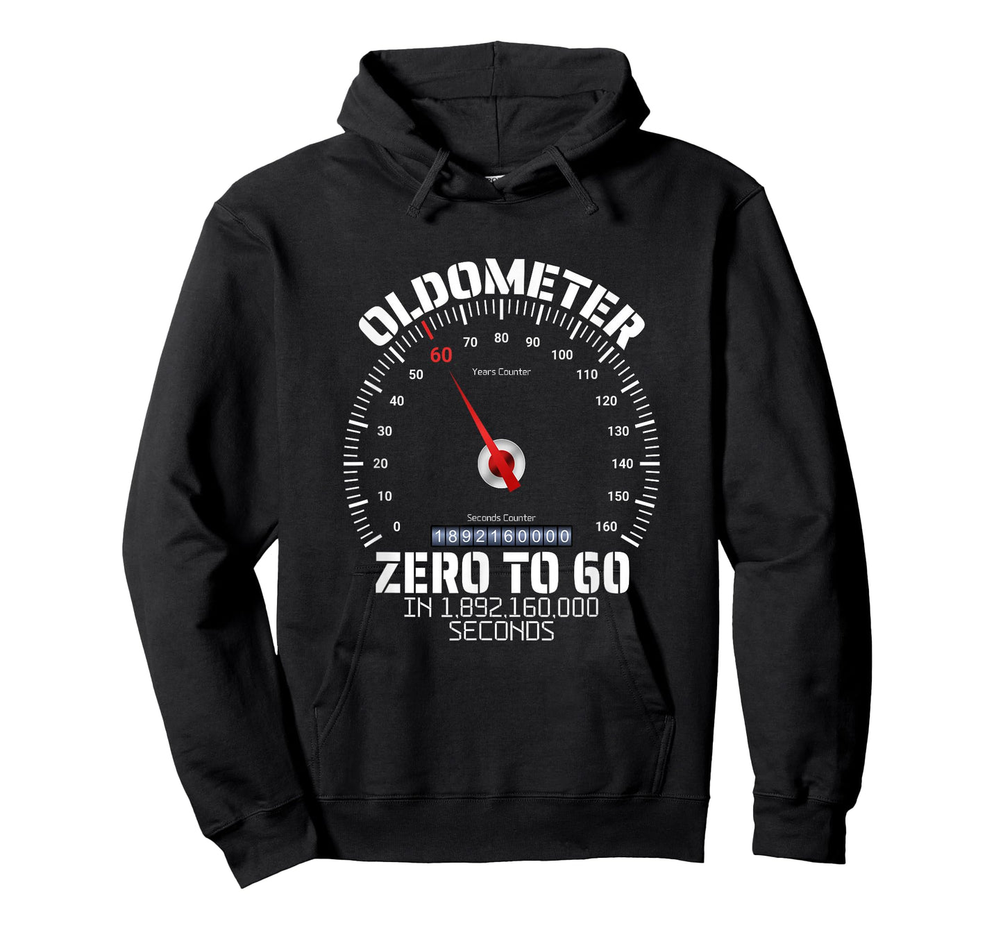 60th Birthday Oldometer Zero To 60 Years Funny 60th Birthday T-Shirt
