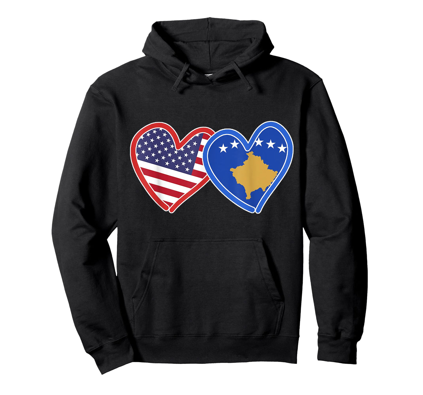 Kosovo American Kosovo & America Flag T-Shirt