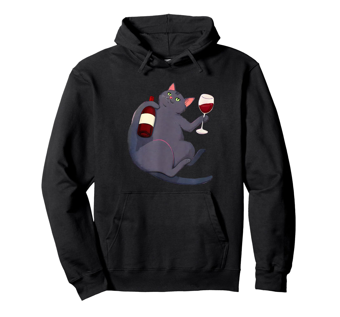 Cat and a bottle of wine. Cat wine red wine vino wine T-Shirt