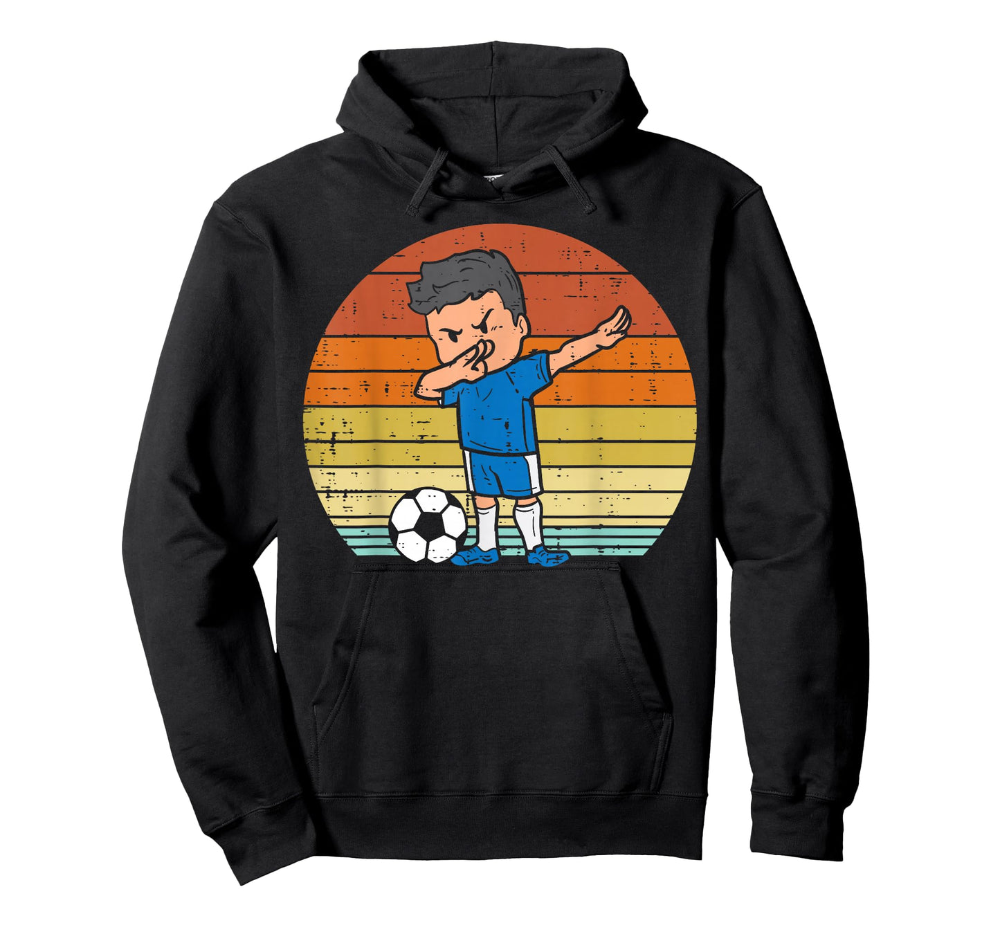 Dabbing Soccer Player Retro Football Dab Dance Boys Kids T-Shirt