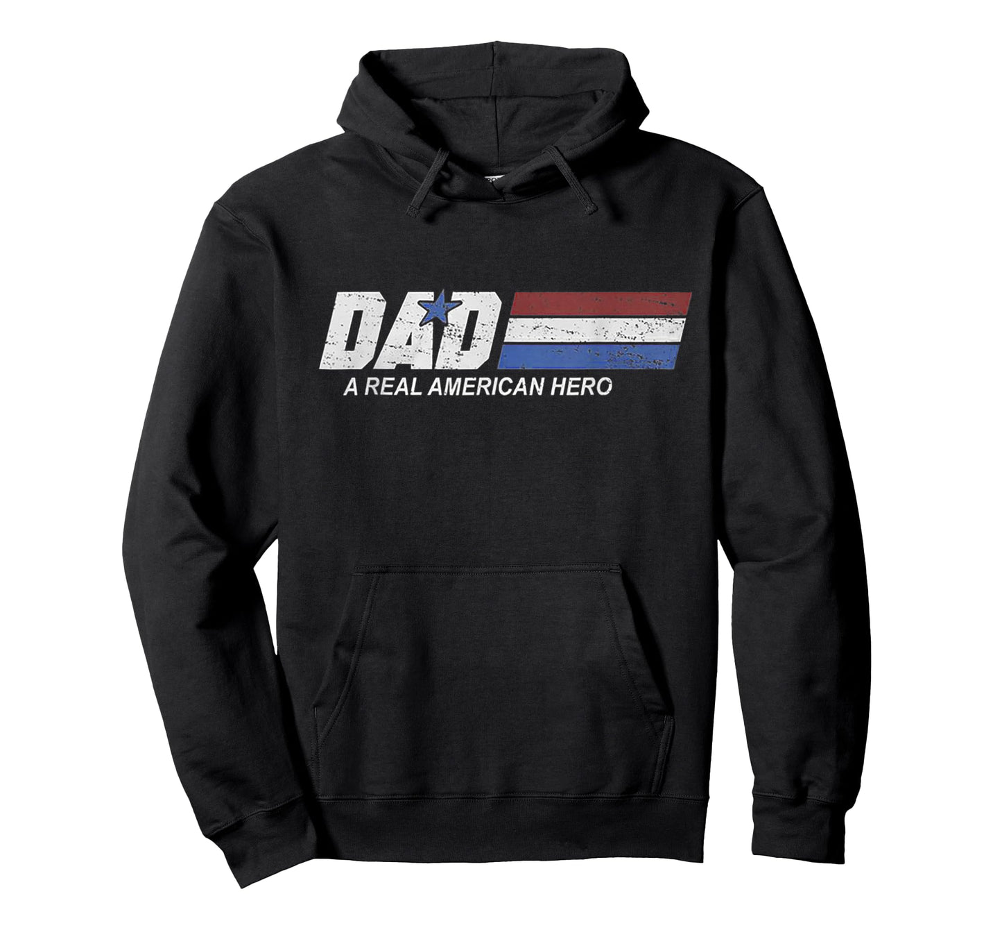 Funny Dad Vintage American Hero Fathers Day Dad US Veteran T-Shirt