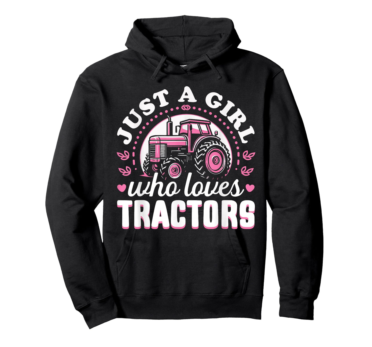 Cute Tractor Pink Design - Just a Girl Who Loves Tractors T-Shirt