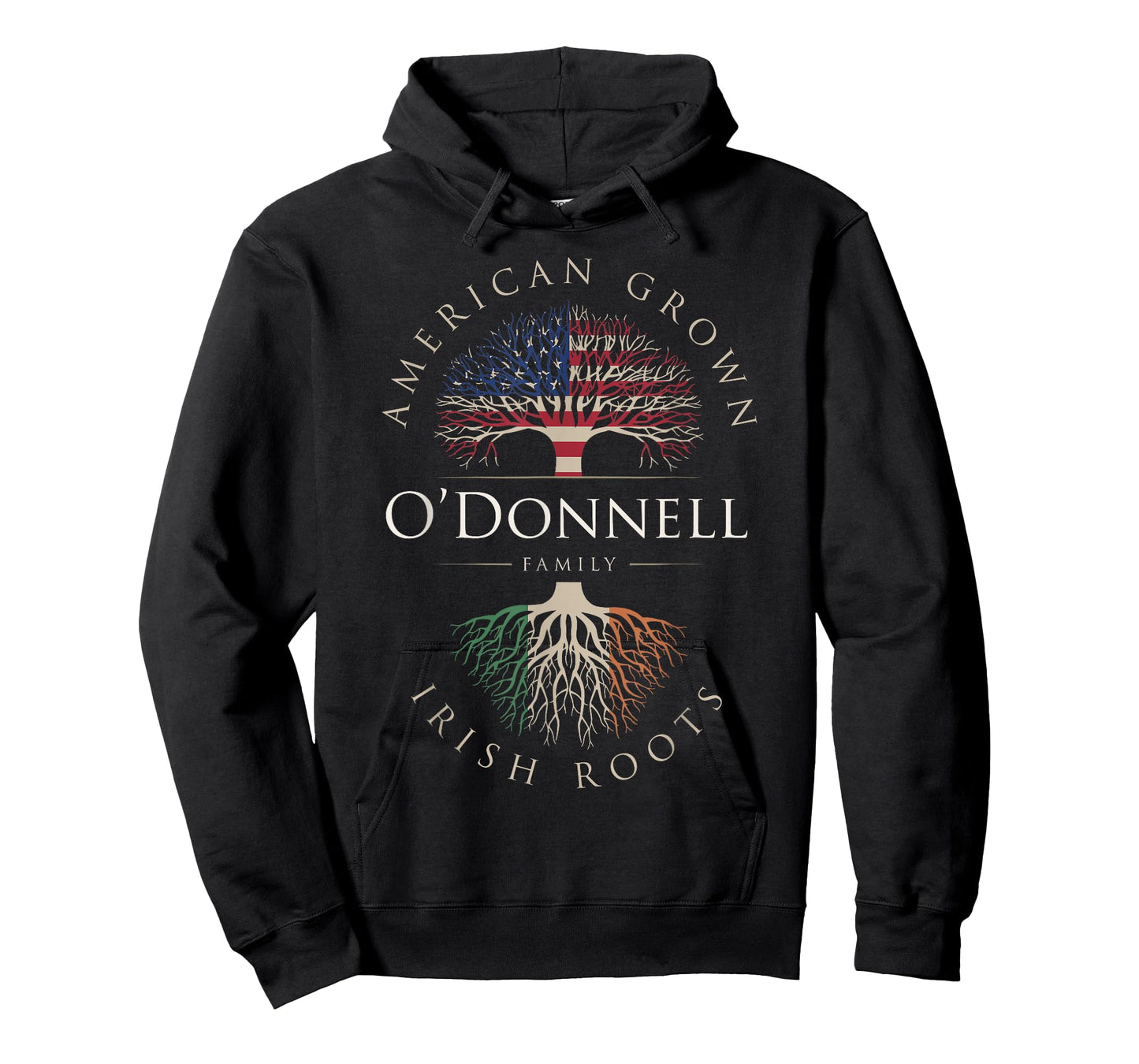O'Donnell Family Name American Grown Irish Roots Ireland Fla T-Shirt