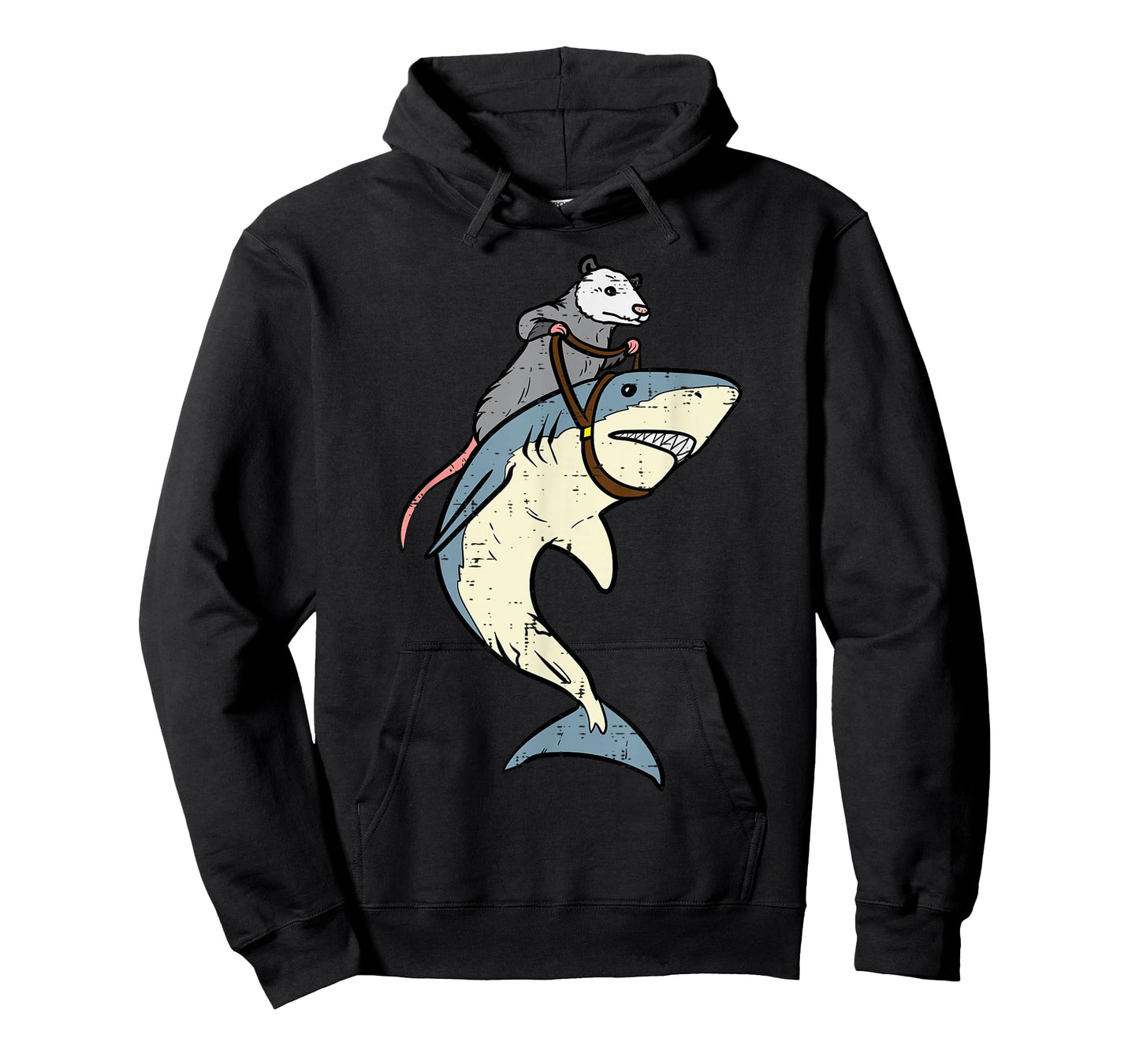Opossum Riding Shark Fun Possum Men Boys Kids Toddler Youth T-Shirt