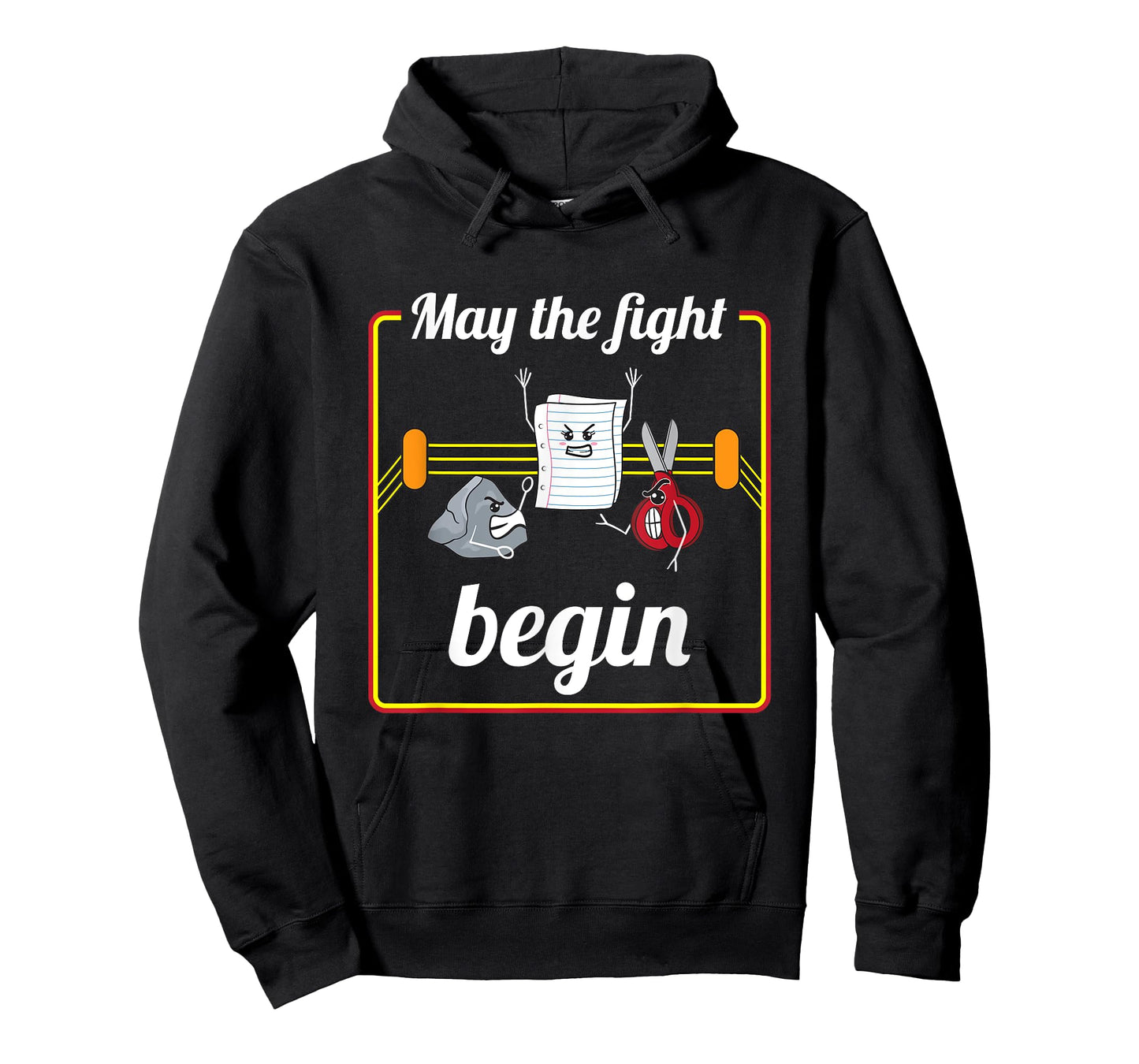 May The Fight Begin Cute Rock Paper Scissors T-Shirt