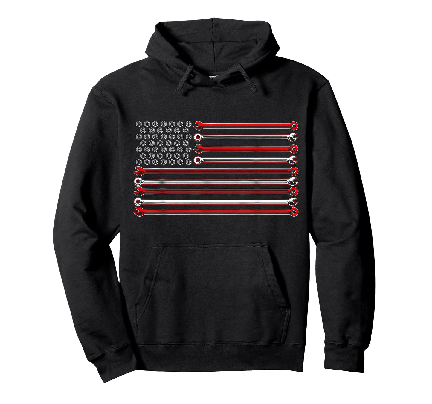 American Flag Wrenches Patriotic Car Lover Mechanic Carguy T-Shirt