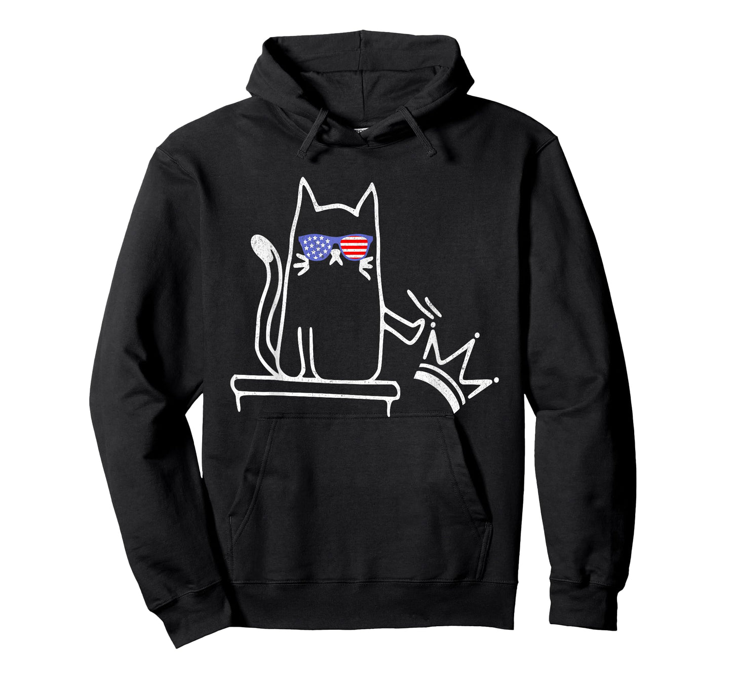 Cat No Kings in America Funny Political Cat Lady T-Shirt