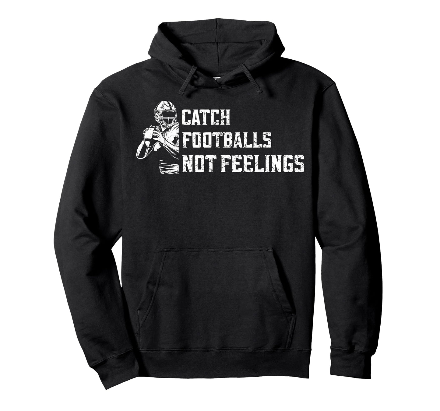 Catch Footballs Not Feelings - Vintage Football Coach T-Shirt