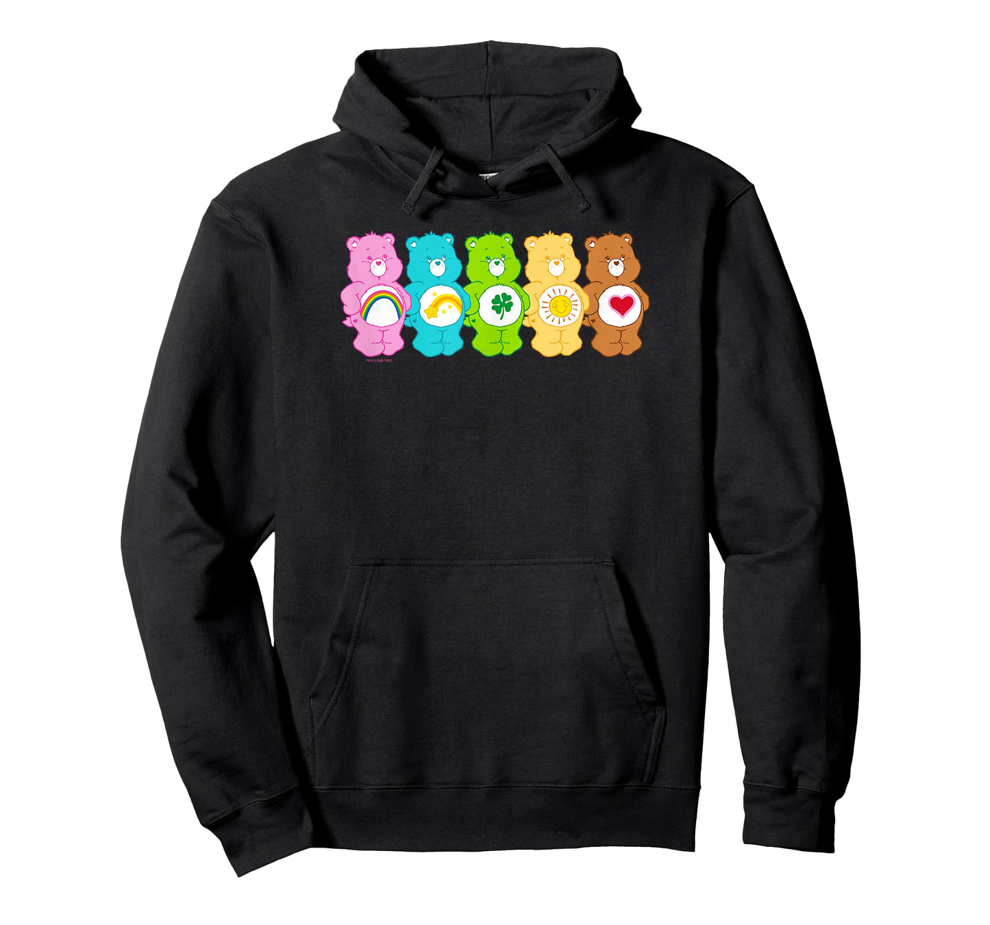 Care Bears Vintage Classic Rainbow Bears Group Line Up T-Shirt