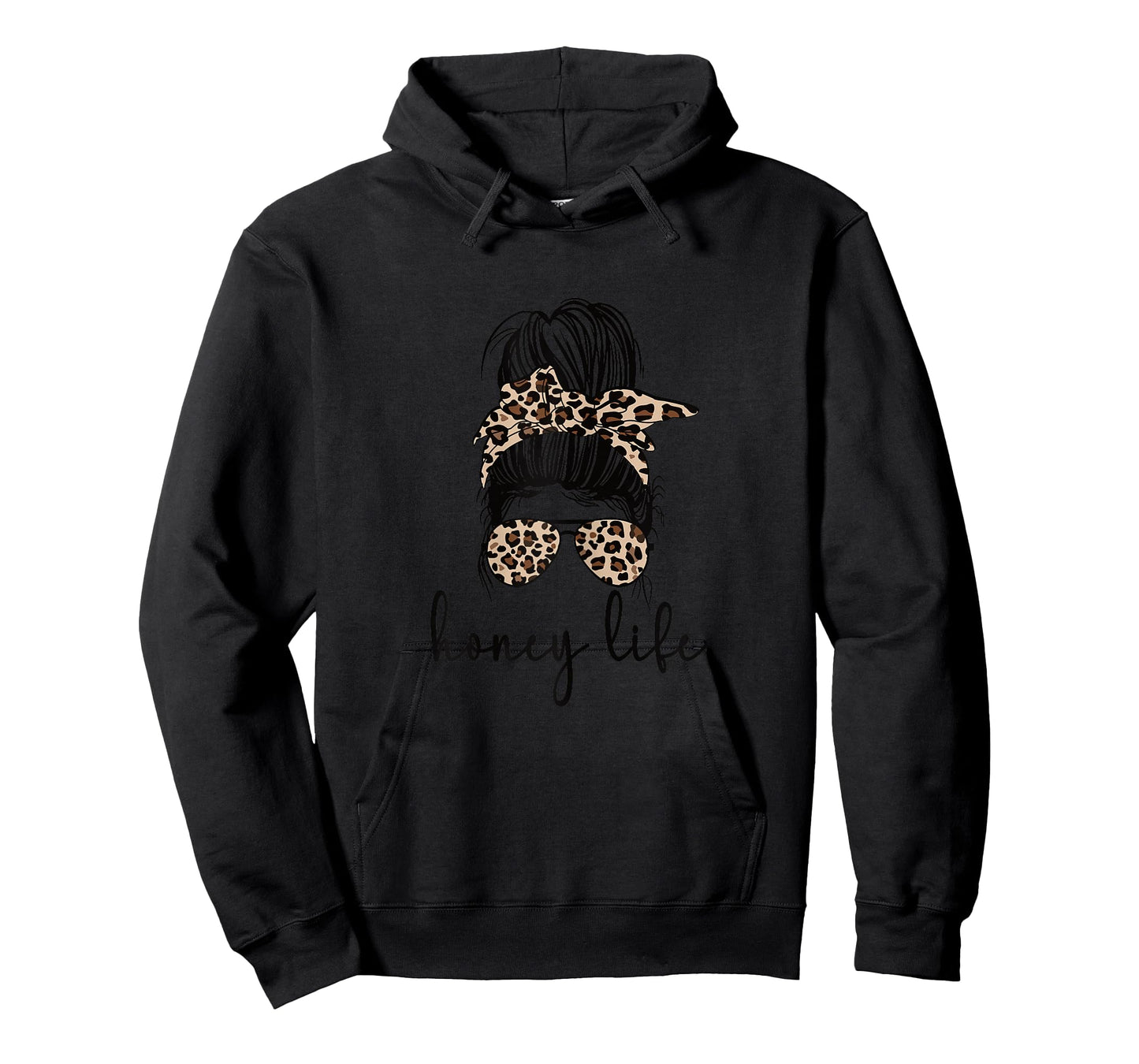 Honey Life Grandma Messy Bun Honey Grandmother T-Shirt