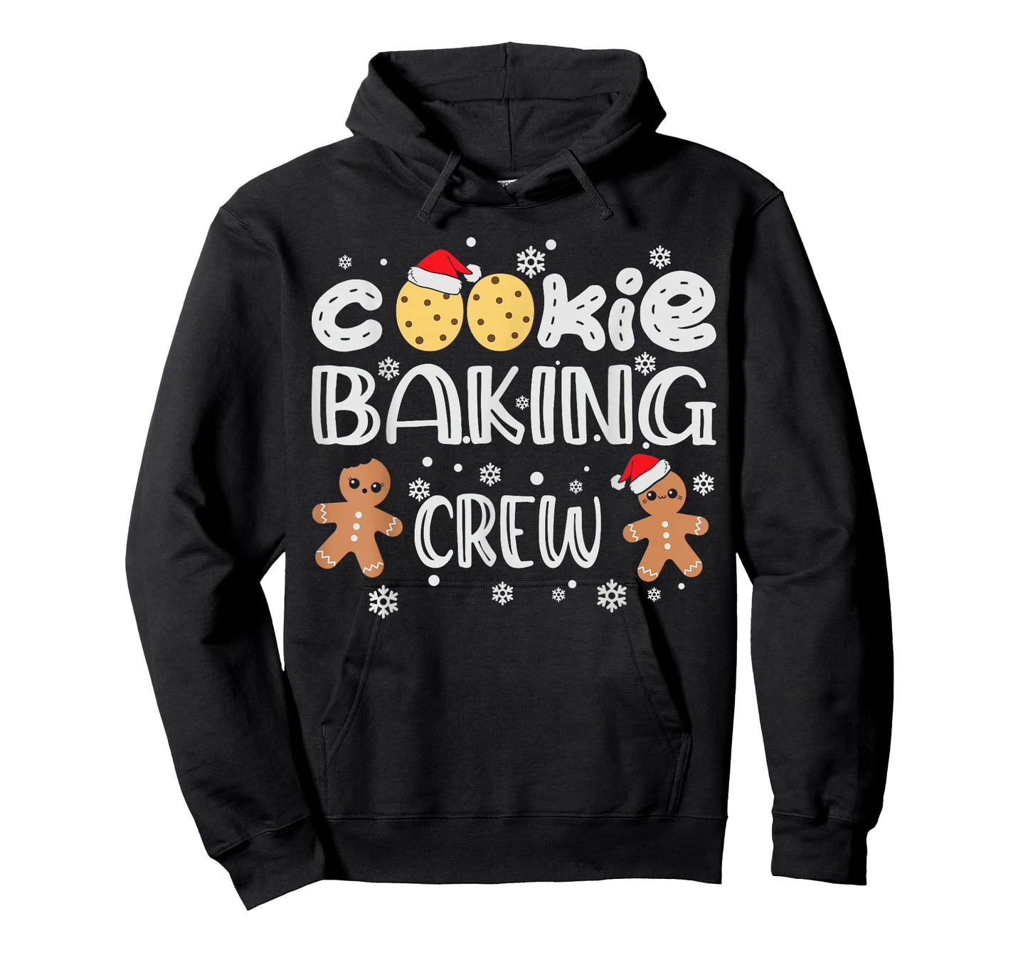 Cookie Baking Crew Gingerbread Men with Xmas Hats T-Shirt