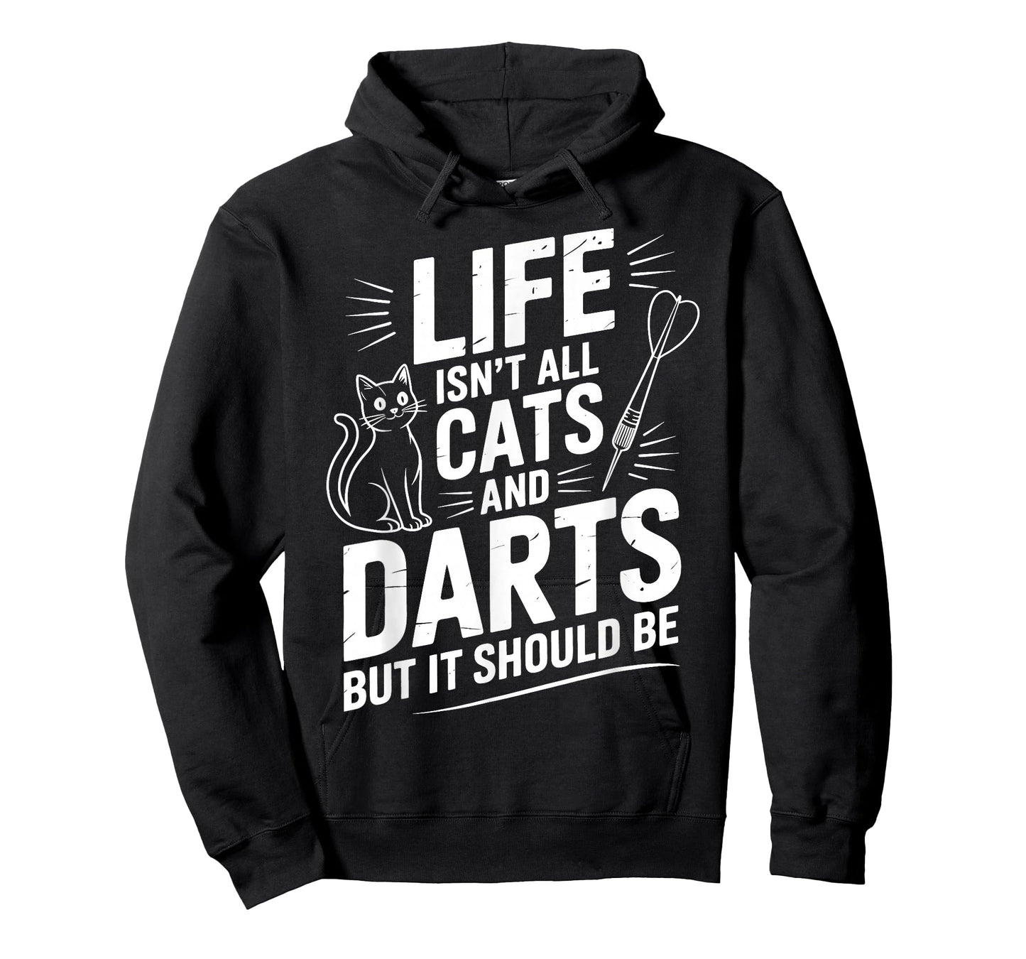 Cats And Darts Funny Dart Player Darts T-Shirt