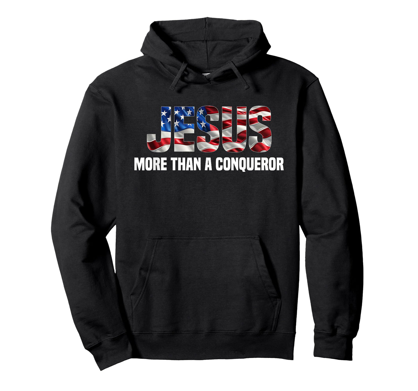 Jesus More Than A Conqueror American Flag Vintage T-Shirt