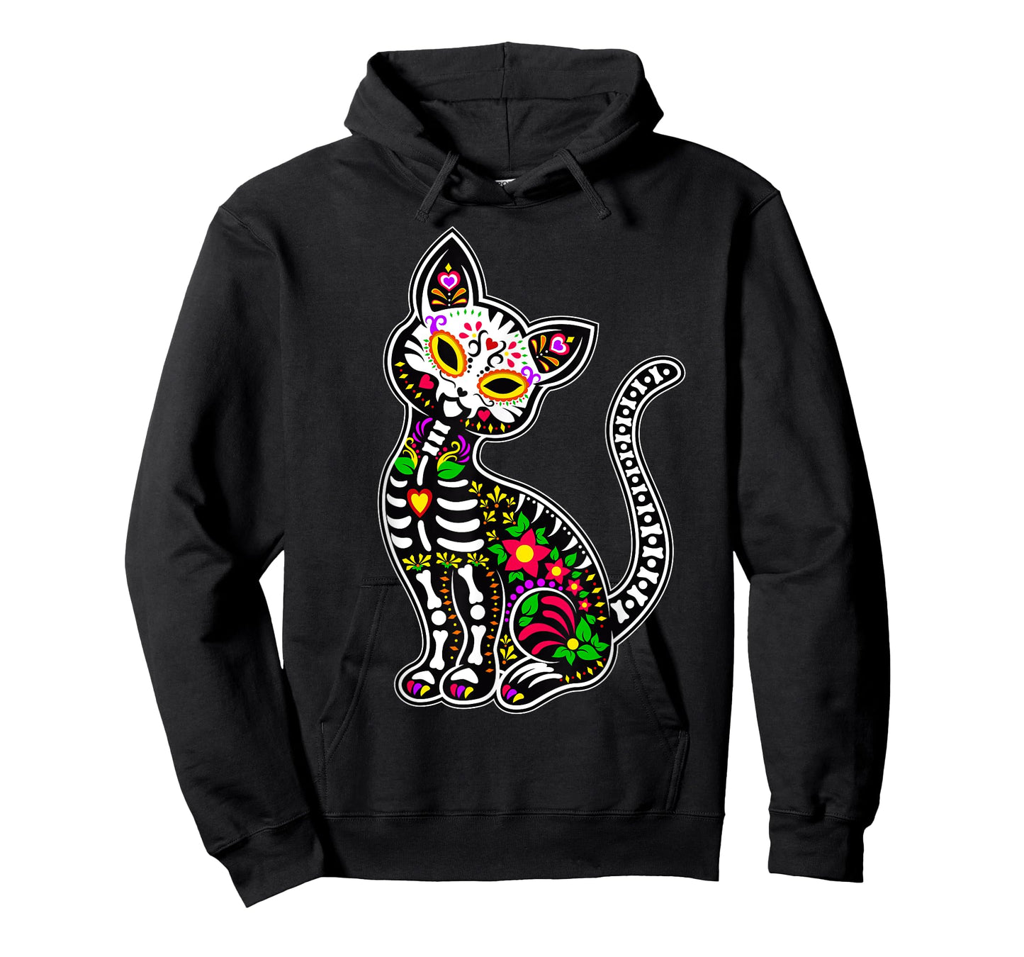 Sugar Skull Cat | Cute Dia De Los Muertos Funny Mexican Gift T-Shirt for Men Women Kids