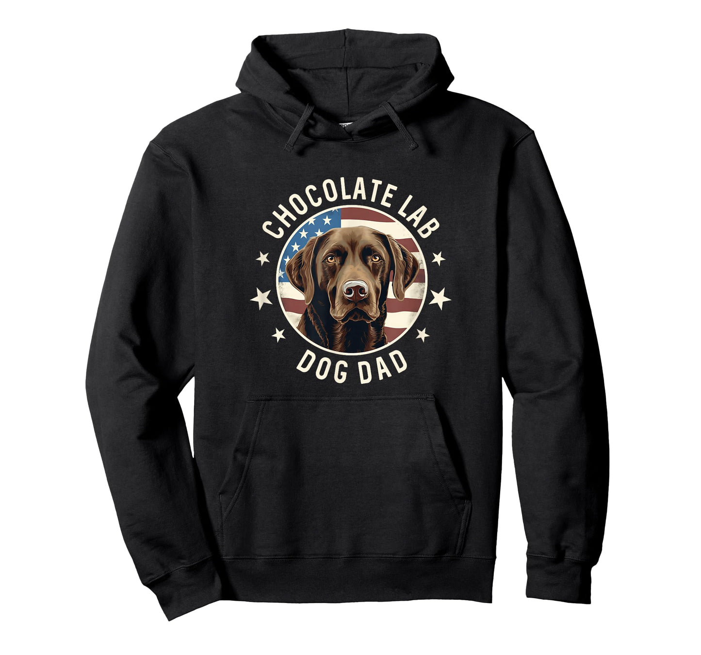 Chocolate Lab Gifts Men Chocolate Labrador Retriever Dog Dad T-Shirt
