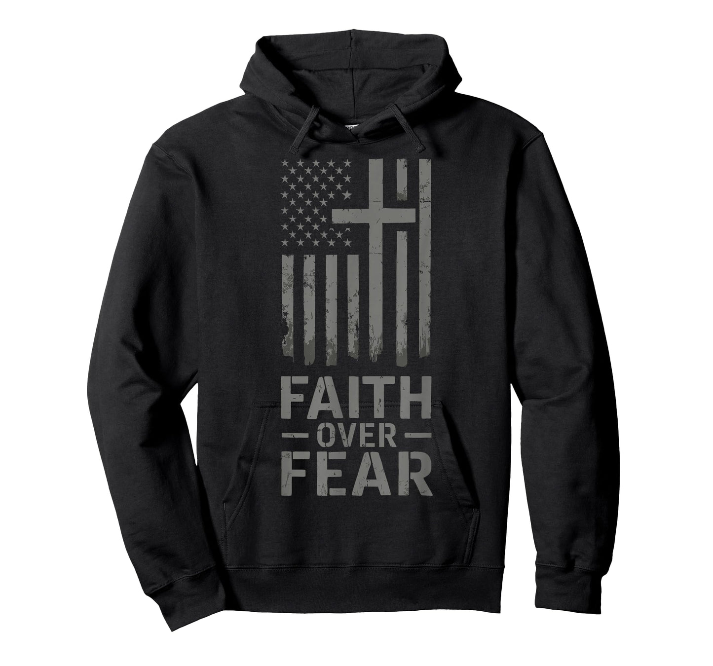 Faith Over Fear USA Flag Christian T-Shirt
