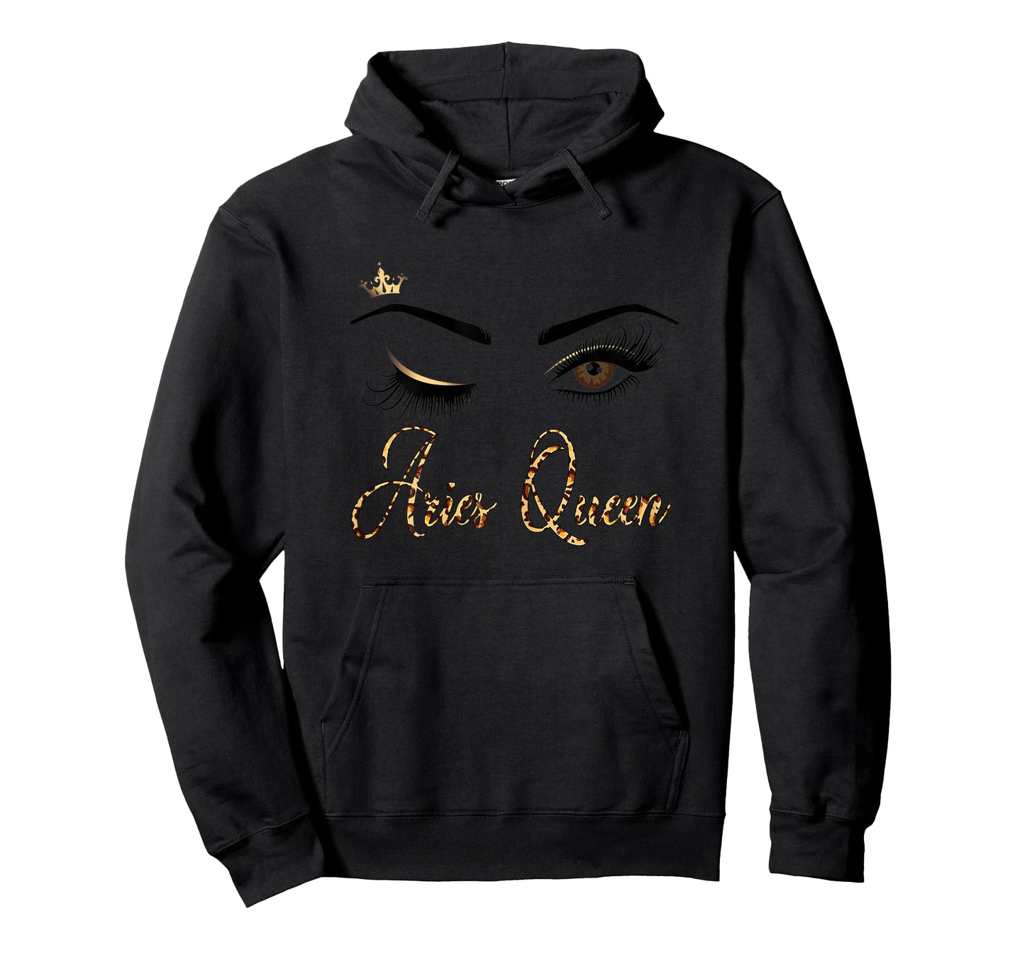 Aries Zodiac Birthday Leopard Print For Girls Women T-Shirt